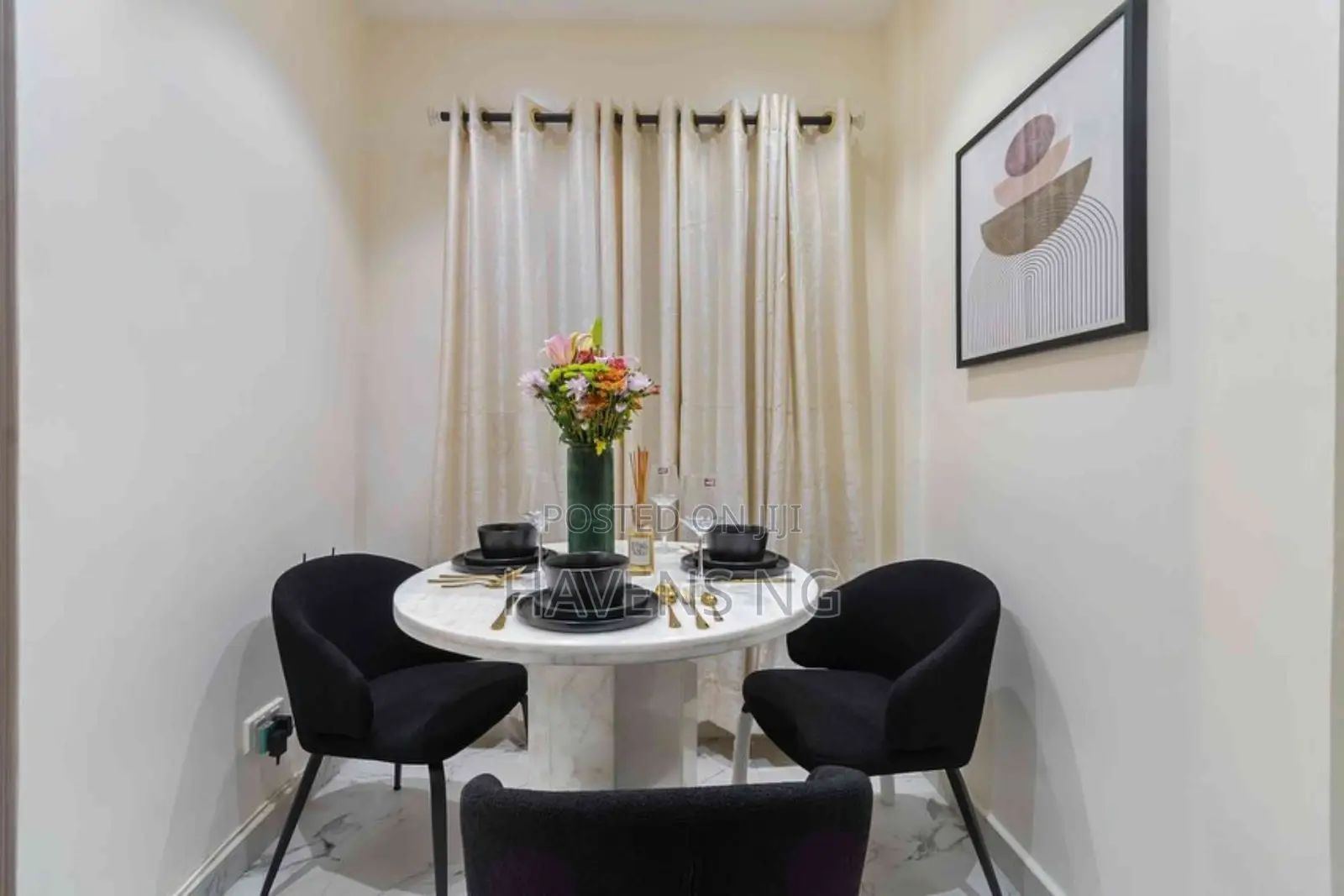 Minimalist 3-Bedroom Apartment in Ikate
