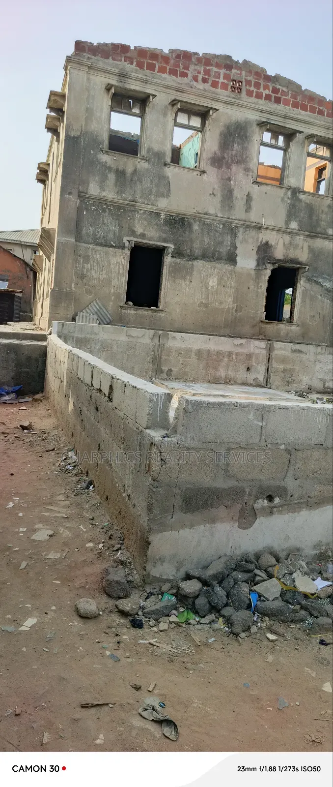 Plot of Land With Old Structure at Along Ebute Rd Ikorodu in Ebute
