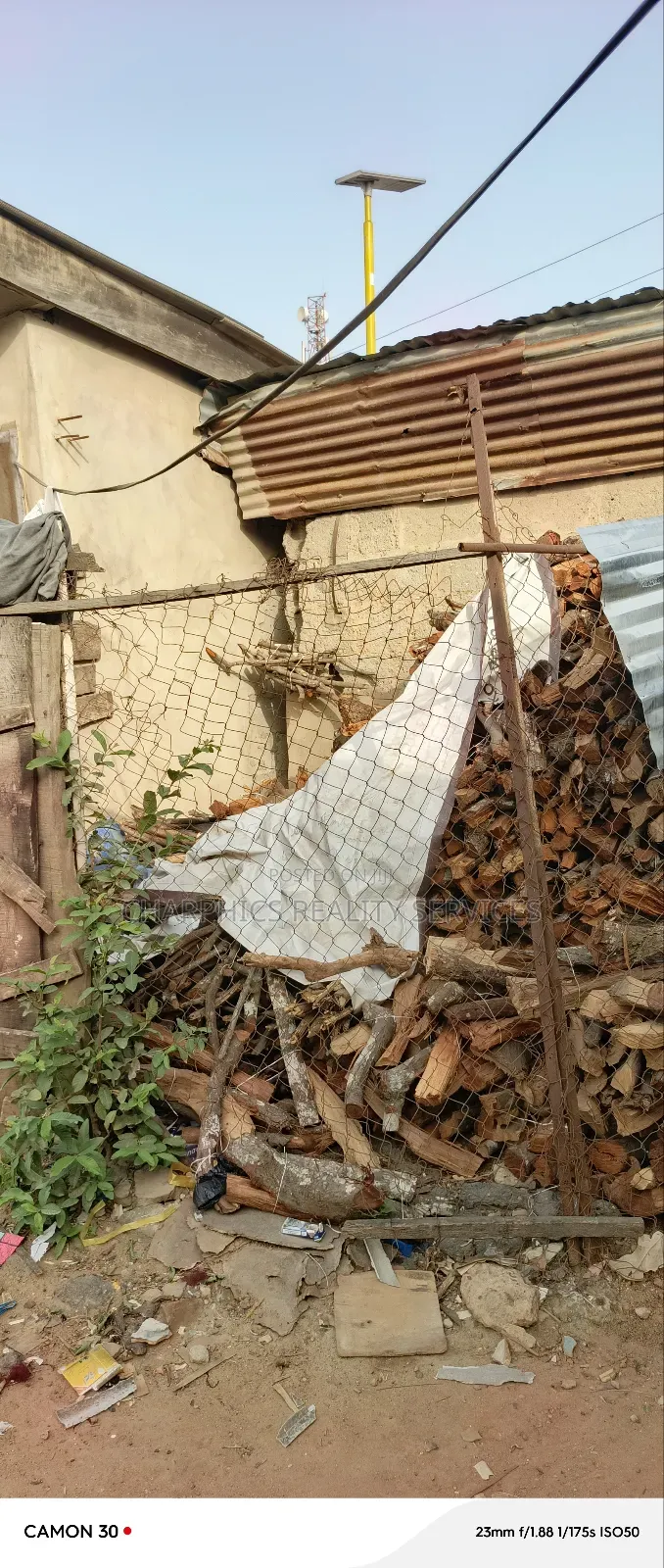 Plot of Land With Old Structure at Along Ebute Rd Ikorodu in Ebute