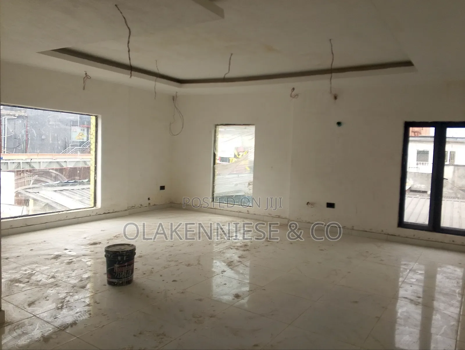 Newly Built 91sqm Open Office Space in Adeniran Ogunsanya