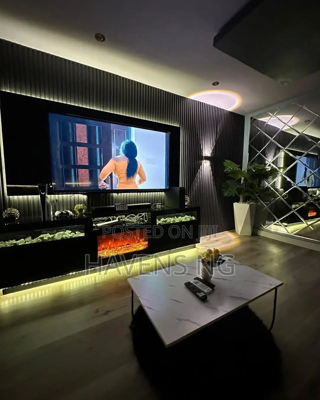 Stylish 1-Bedroom Dark Room With Ps5 Mini Bar in Lekki Phase 1