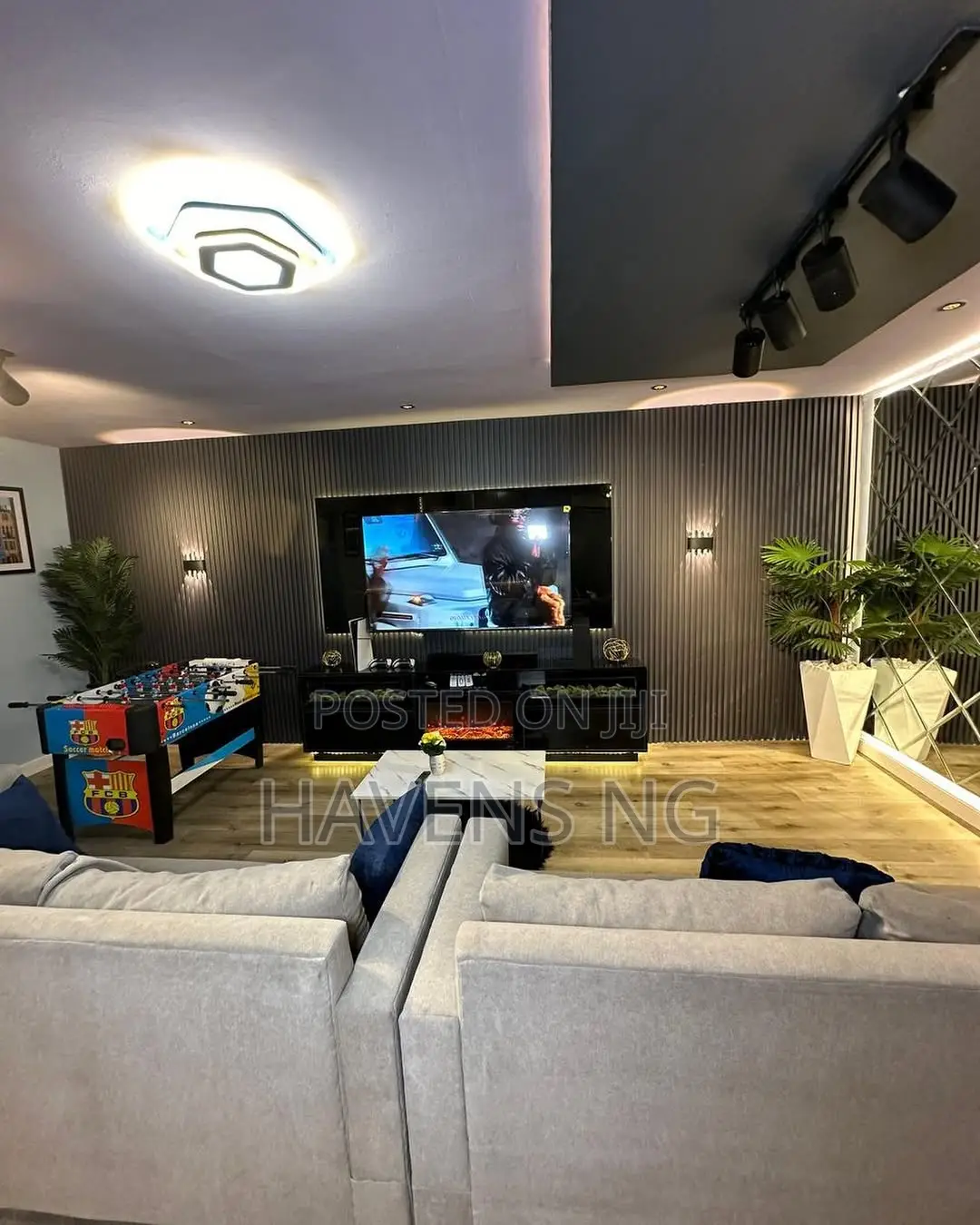 Stylish 1-Bedroom Dark Room With Ps5 Mini Bar in Lekki Phase 1