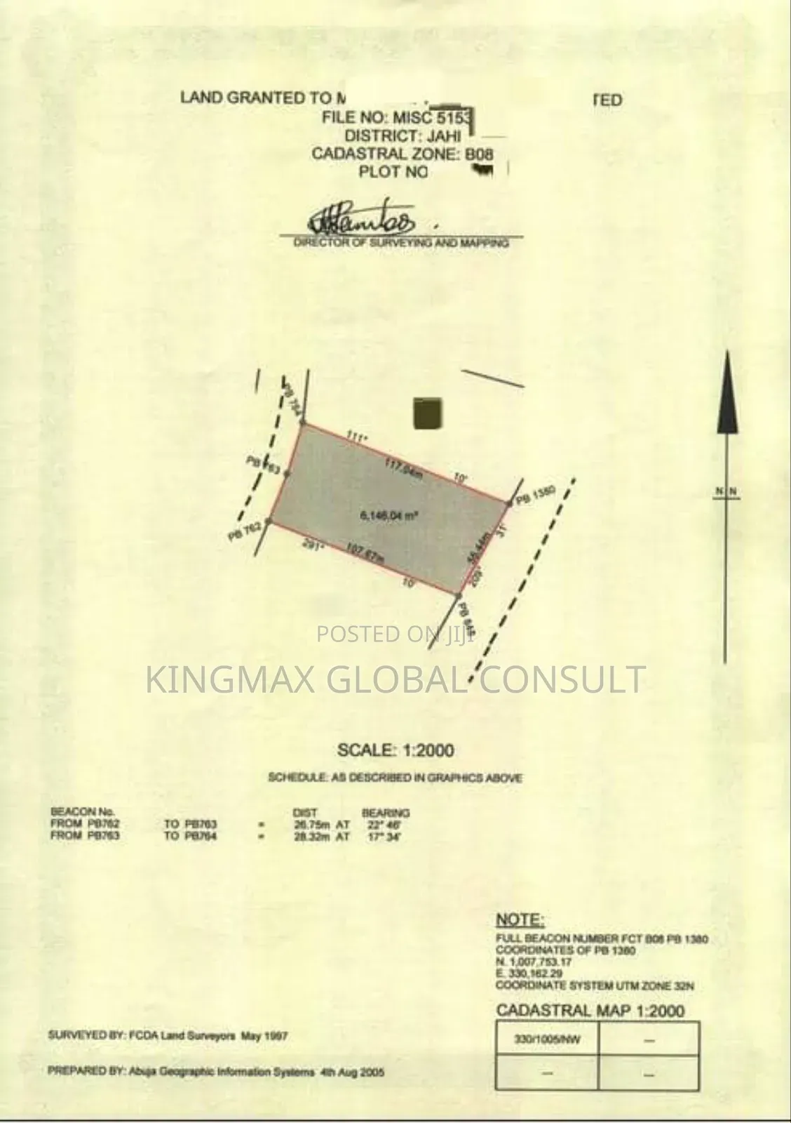 Commercial Land With Fcda Cofo Jahi in Jahi