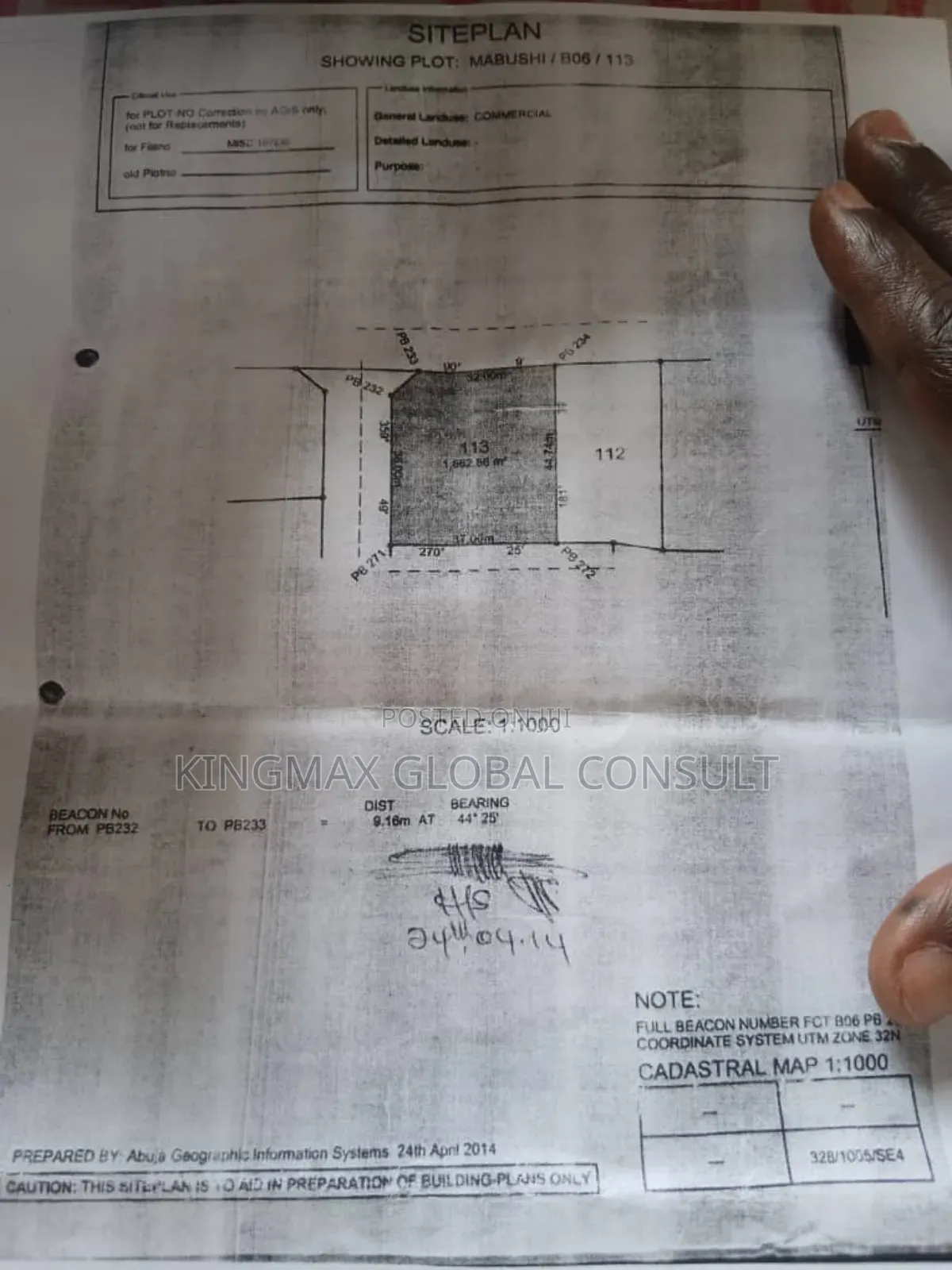 A Beautiful Commercial Land Available in Mabushi