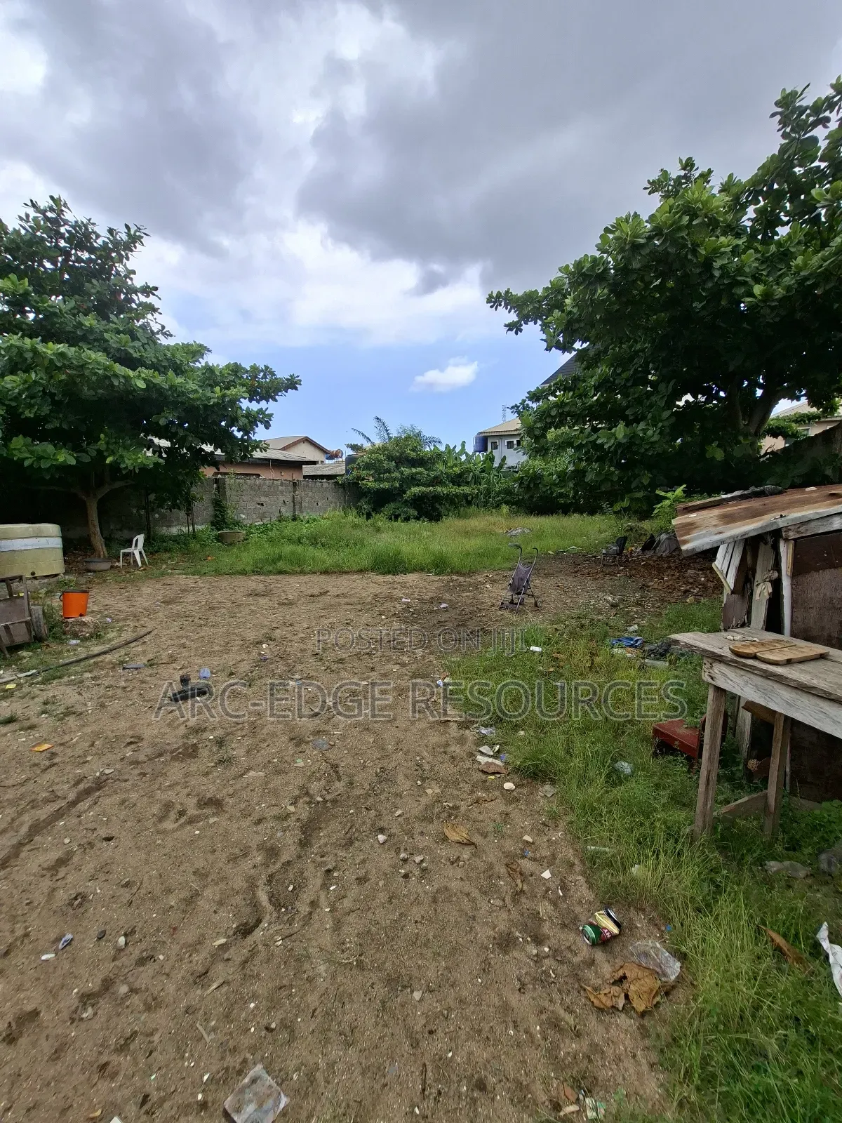 Dry,Fenced and Gated Full Plot in Ago Palace