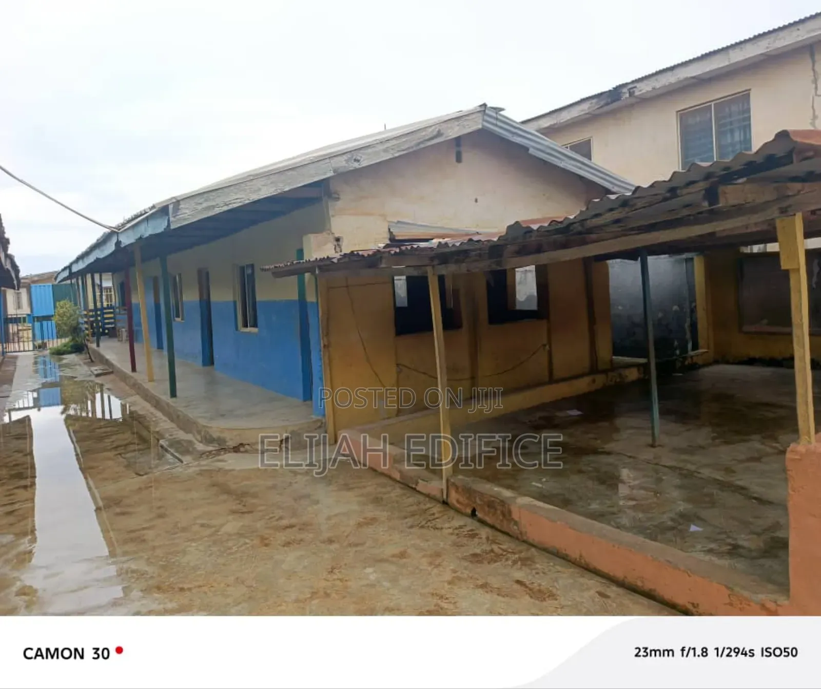 A Standard Half Plot With Structure,Fence Gated @Agbelekale in Abule Egba