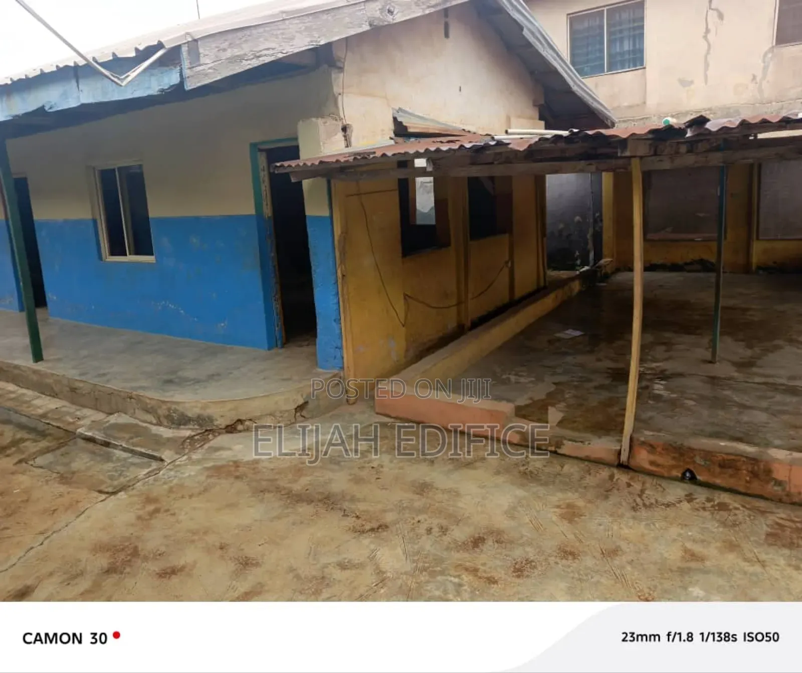 A Standard Half Plot With Structure,Fence Gated @Agbelekale in Abule Egba