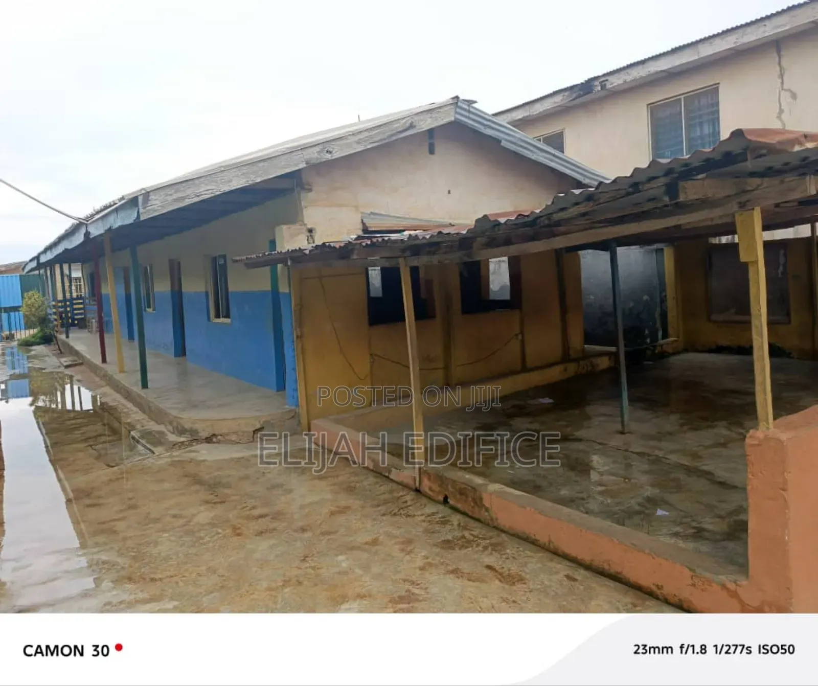 A Standard Half Plot With Structure,Fence Gated @Agbelekale in Abule Egba