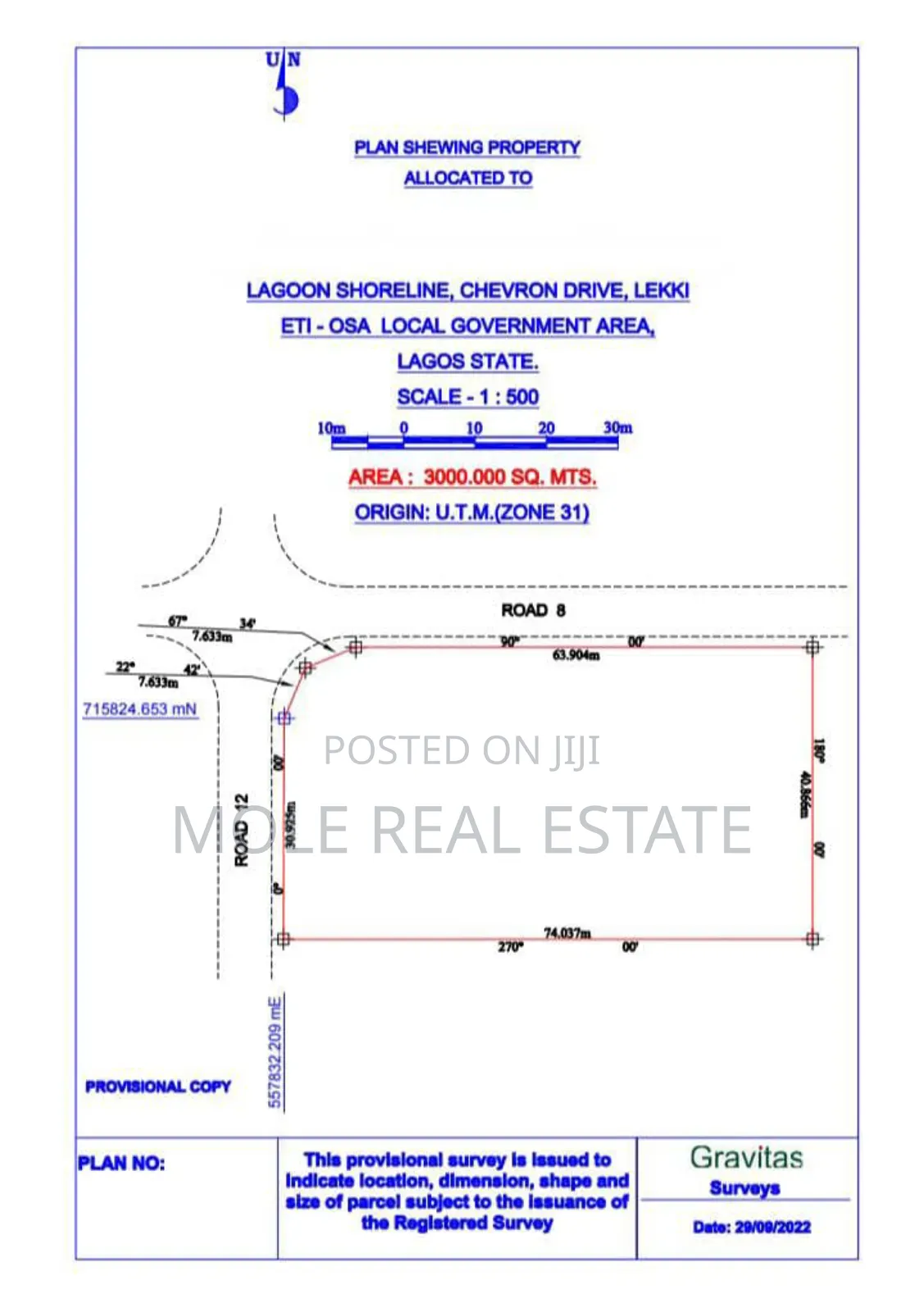 3000sqm Corner Piece Chevron Drive Leki ( Jv) Joint Venture in Chevron