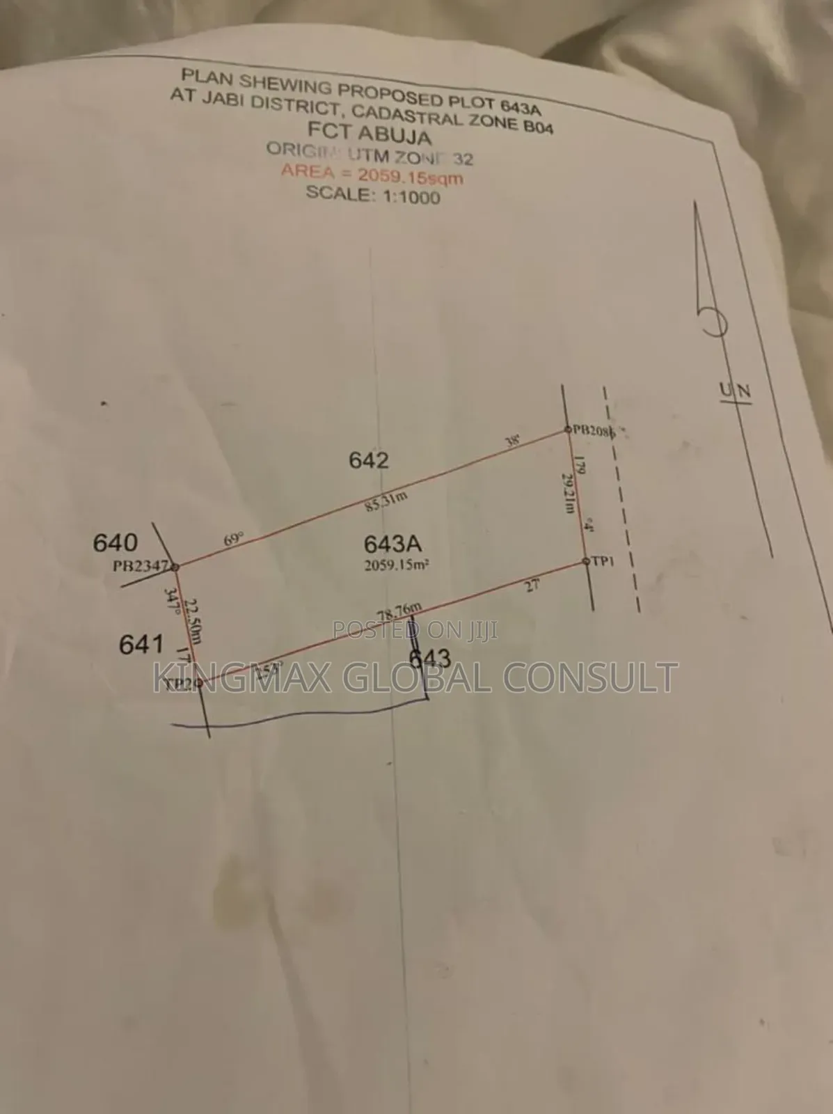 Land Available Jabi by Lake - Size 2000sqm in Jabi