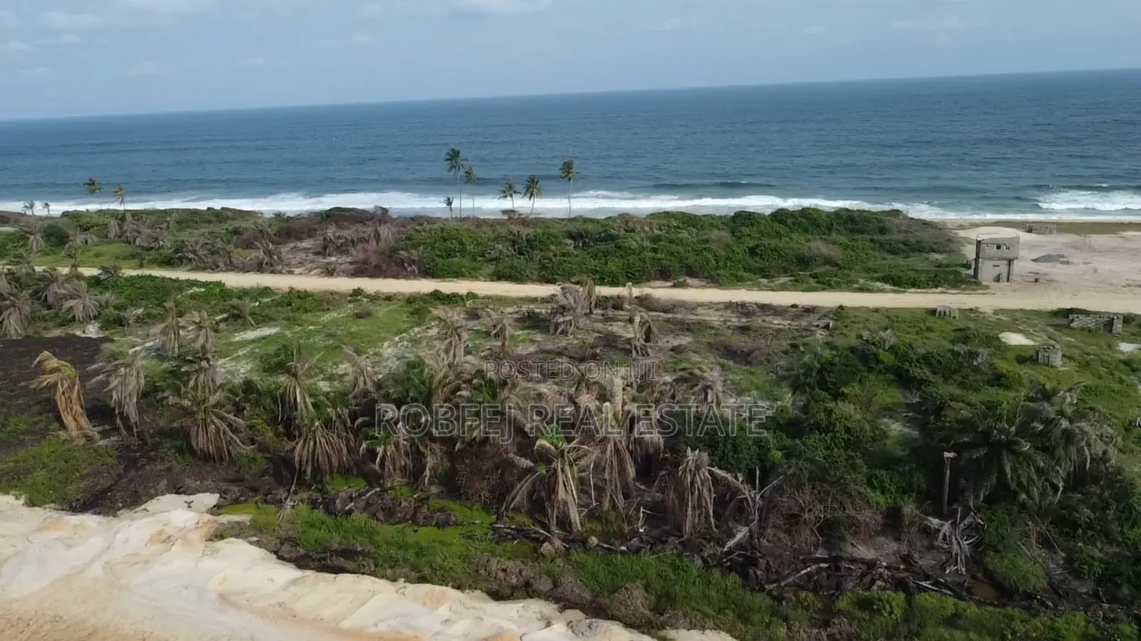 Oceanfront and Coastal Road Land in Awoyaya