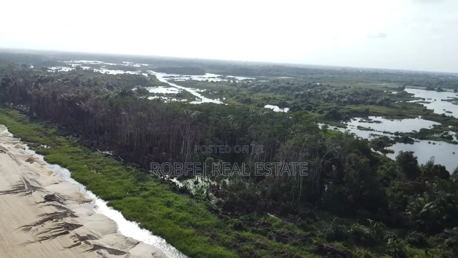 Oceanfront and Coastal Road Land in Awoyaya