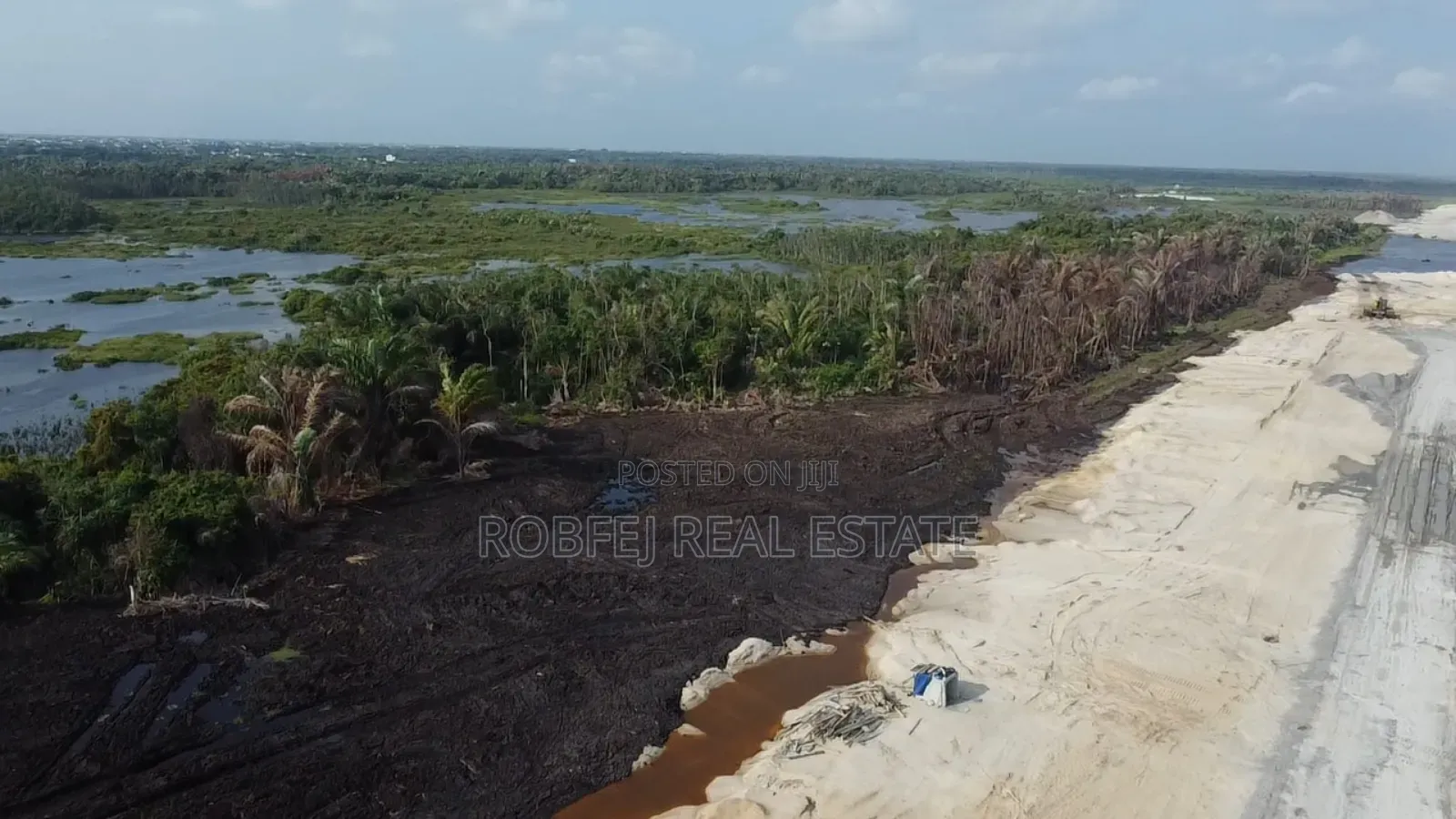 Oceanfront and Coastal Road Land in Awoyaya