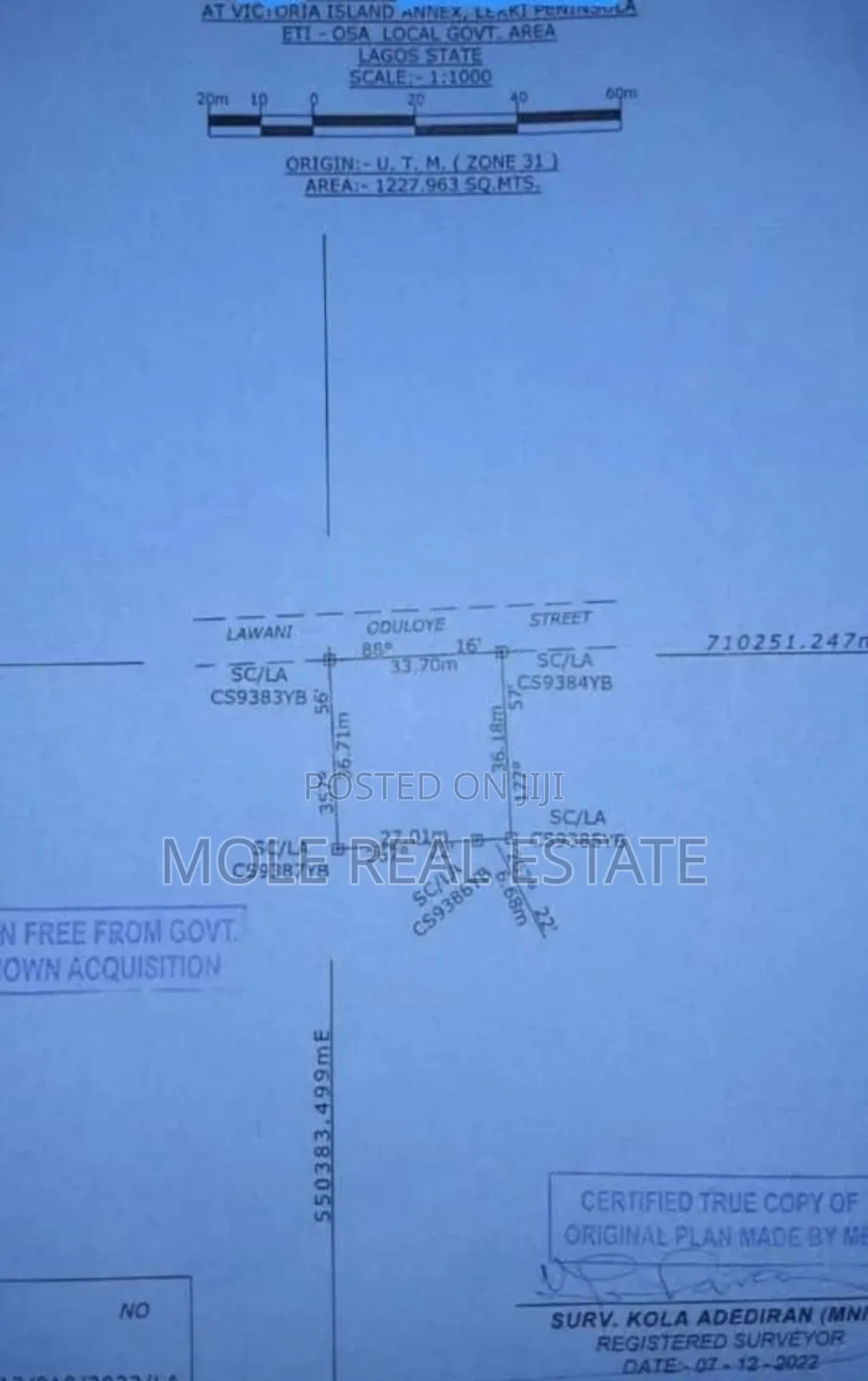 1, 227sqm Oniru Higly Closable Joint Venture ( Jv) in Victoria Island