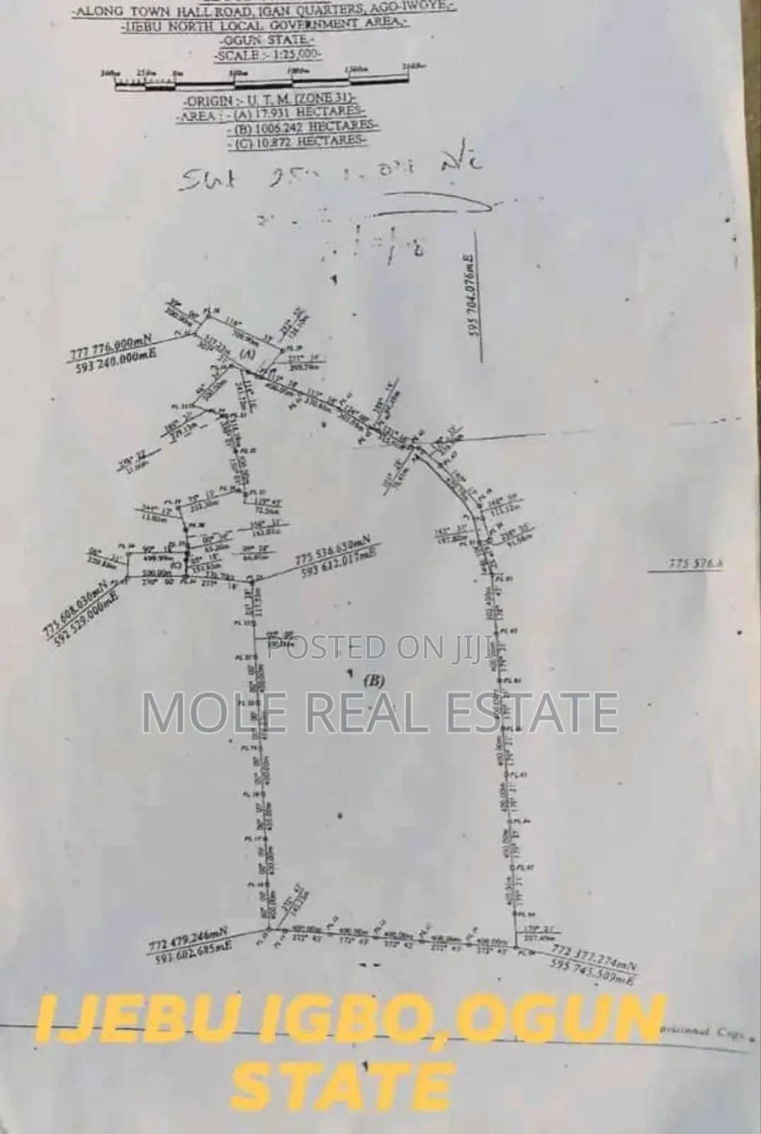 2000+ Acers Farm/Ind. Ijebu North by Odogbolu Ogun State in Ijebu