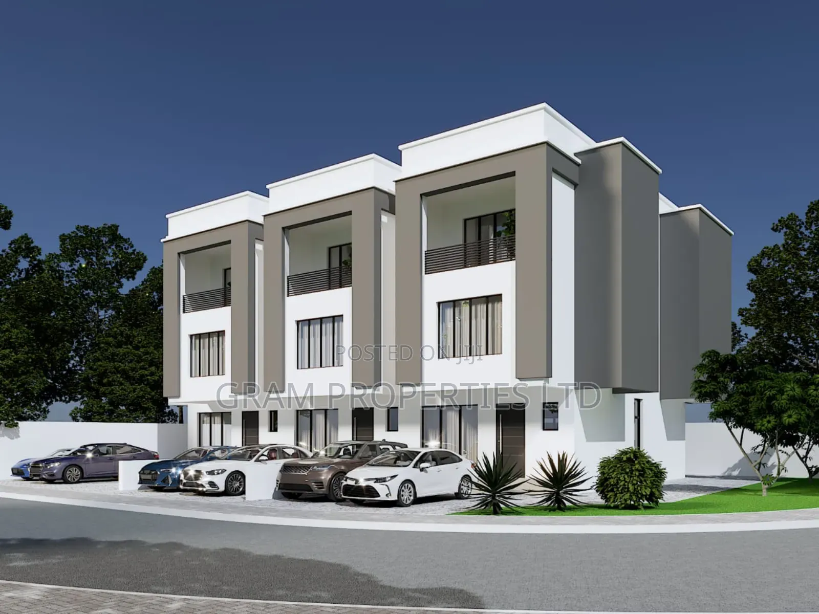 A 4 Bedroom Terrace 3d Design. 1 Units Left in Kubwa