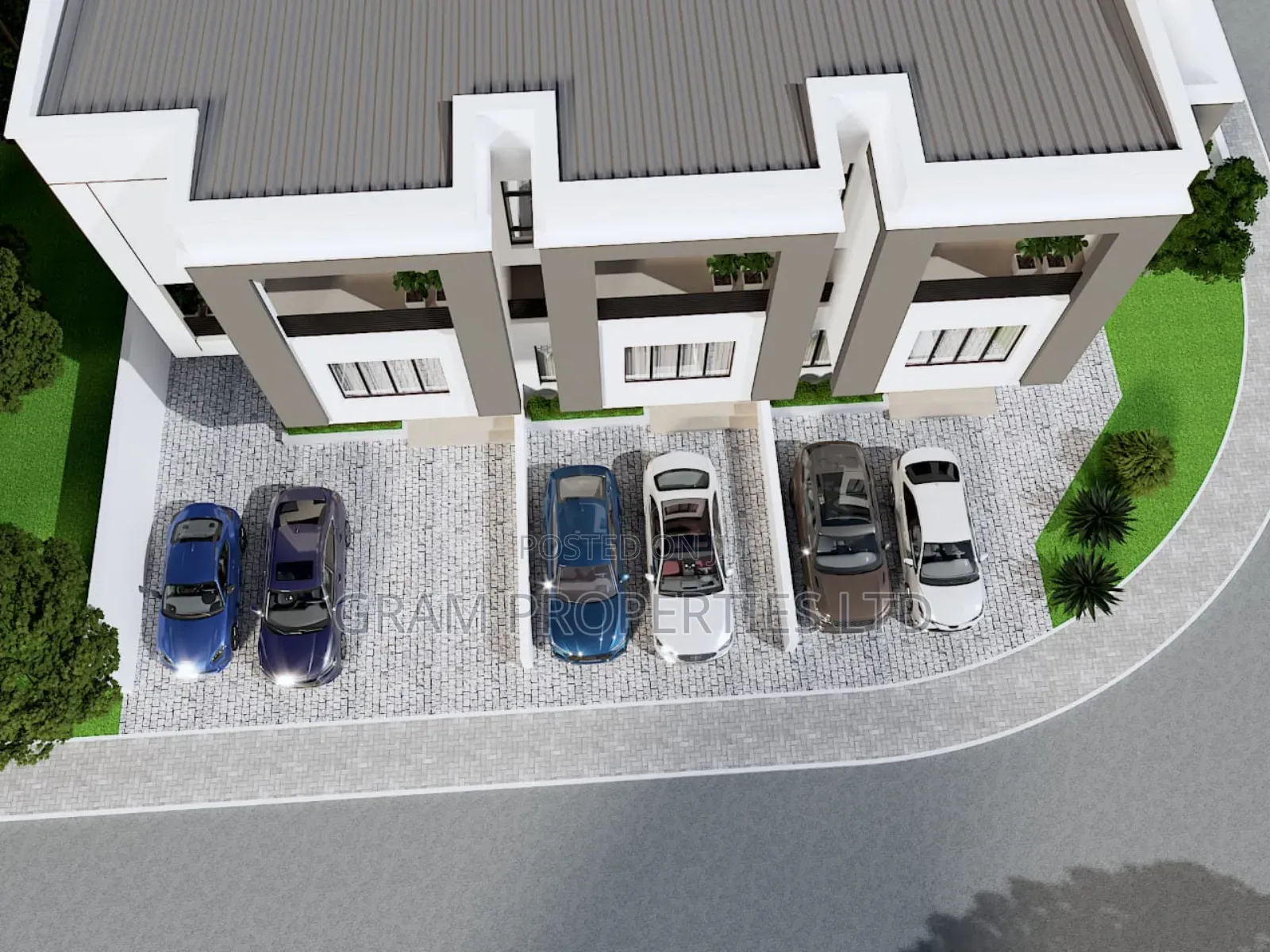 A 4 Bedroom Terrace 3d Design. 1 Units Left in Kubwa