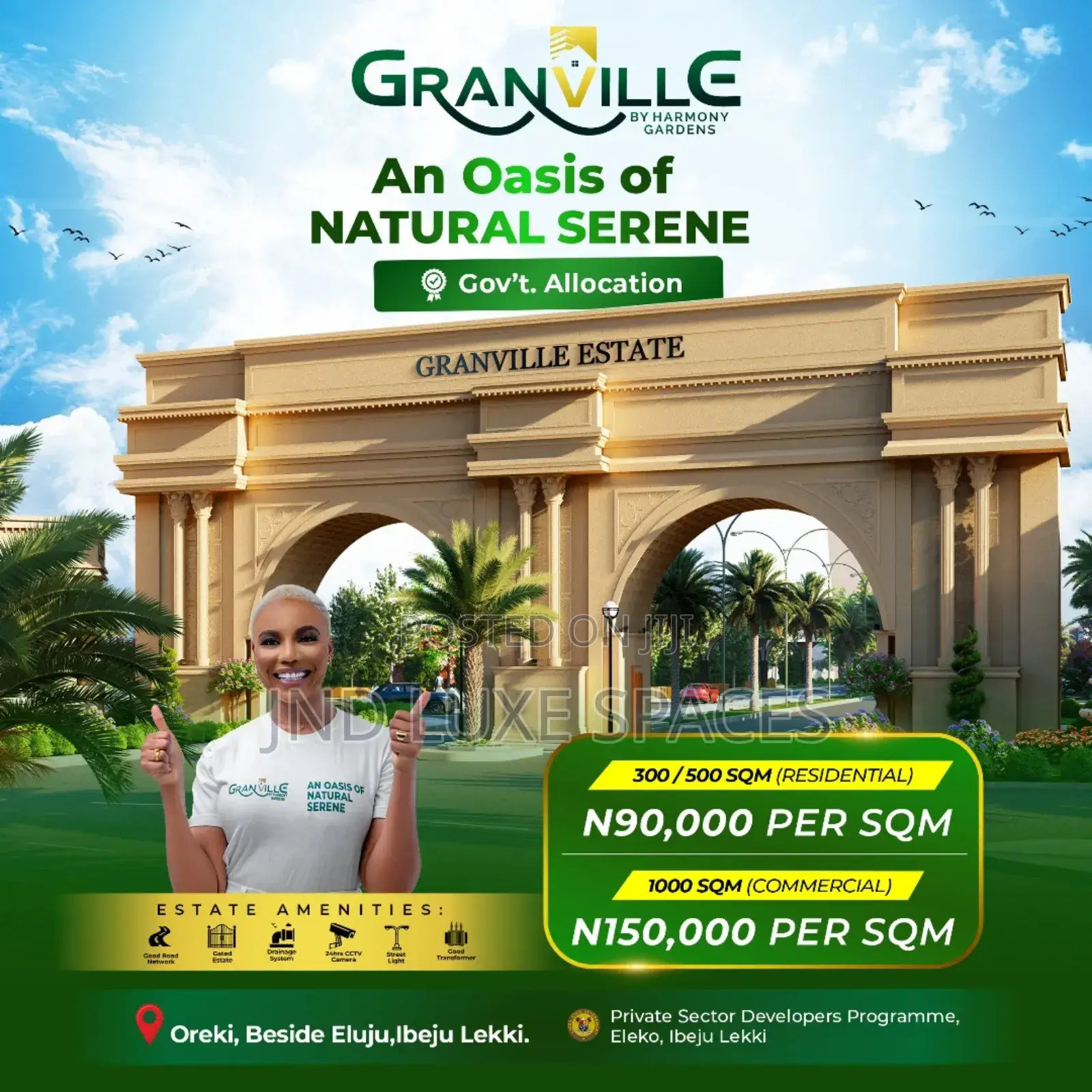 Land Directly Facing Eleko Junction Lekki Epe Expressway in Eleko