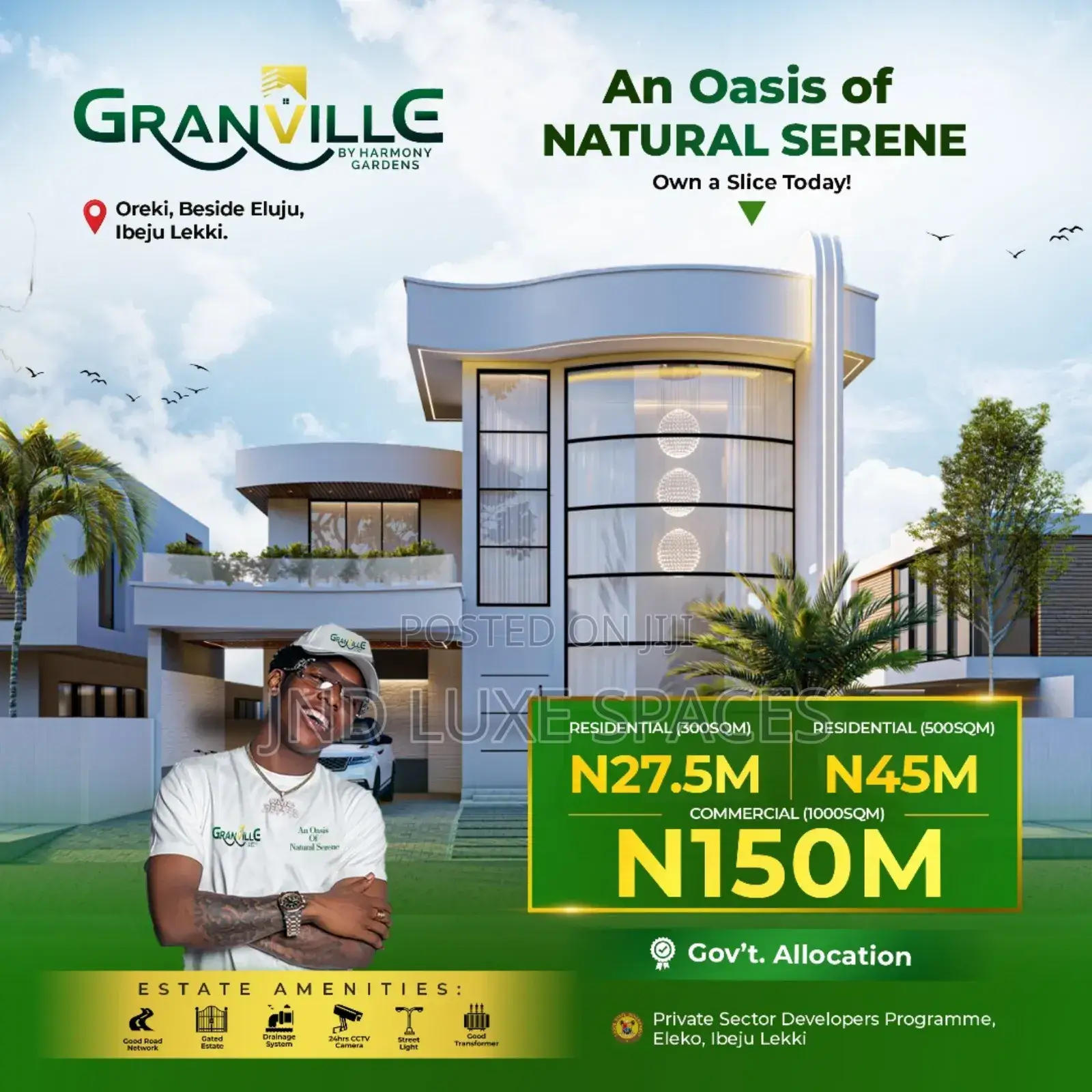 Land Directly Facing Eleko Junction Lekki Epe Expressway in Eleko