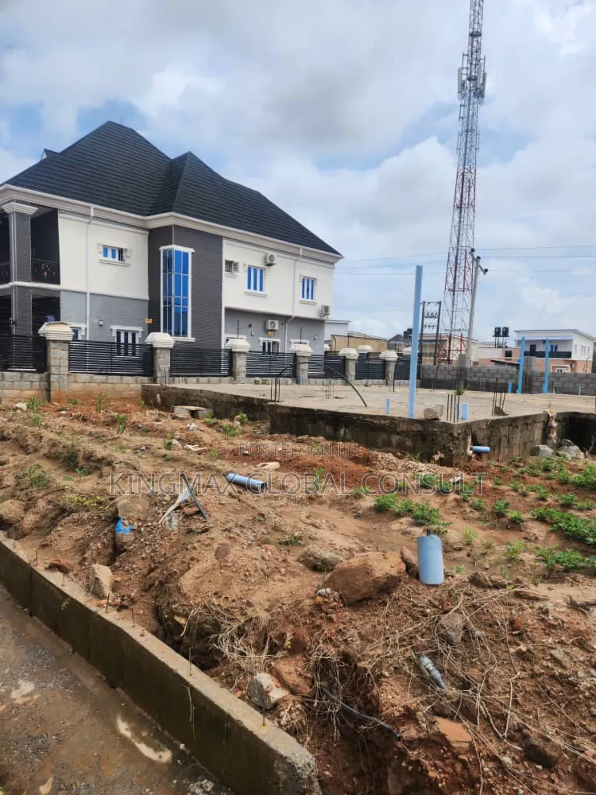 Estate Land With DPC for Sale- Prototype: 5 Bedroom Duplex in Lugbe District