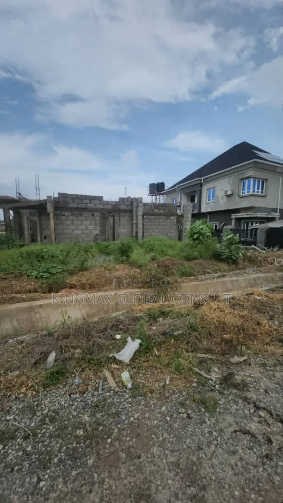 Estate Land With Carcass for Sale - 5 Bedroom Duplex in Lugbe District