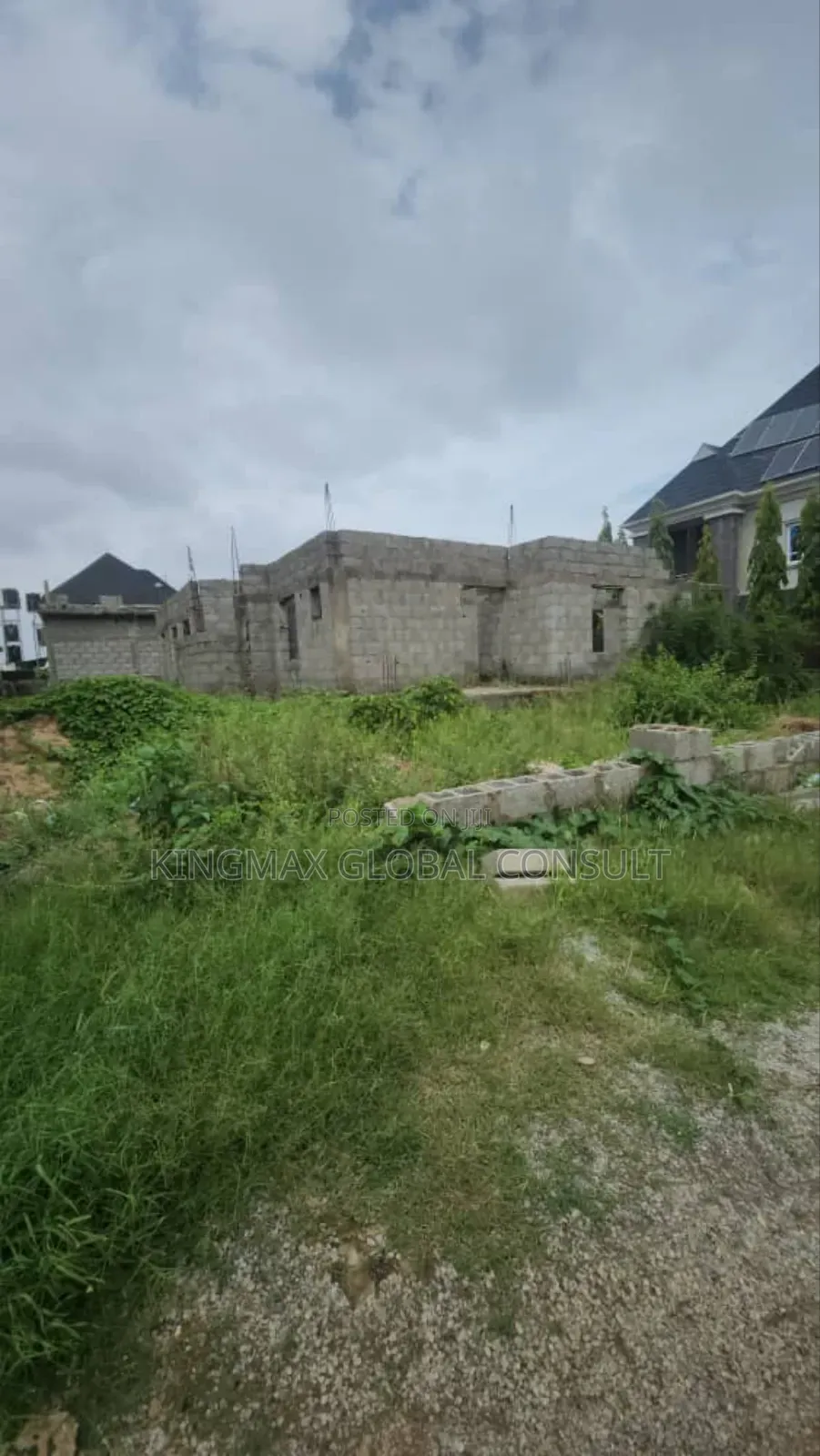 Estate Land With Carcass for Sale - 5 Bedroom Duplex in Lugbe District
