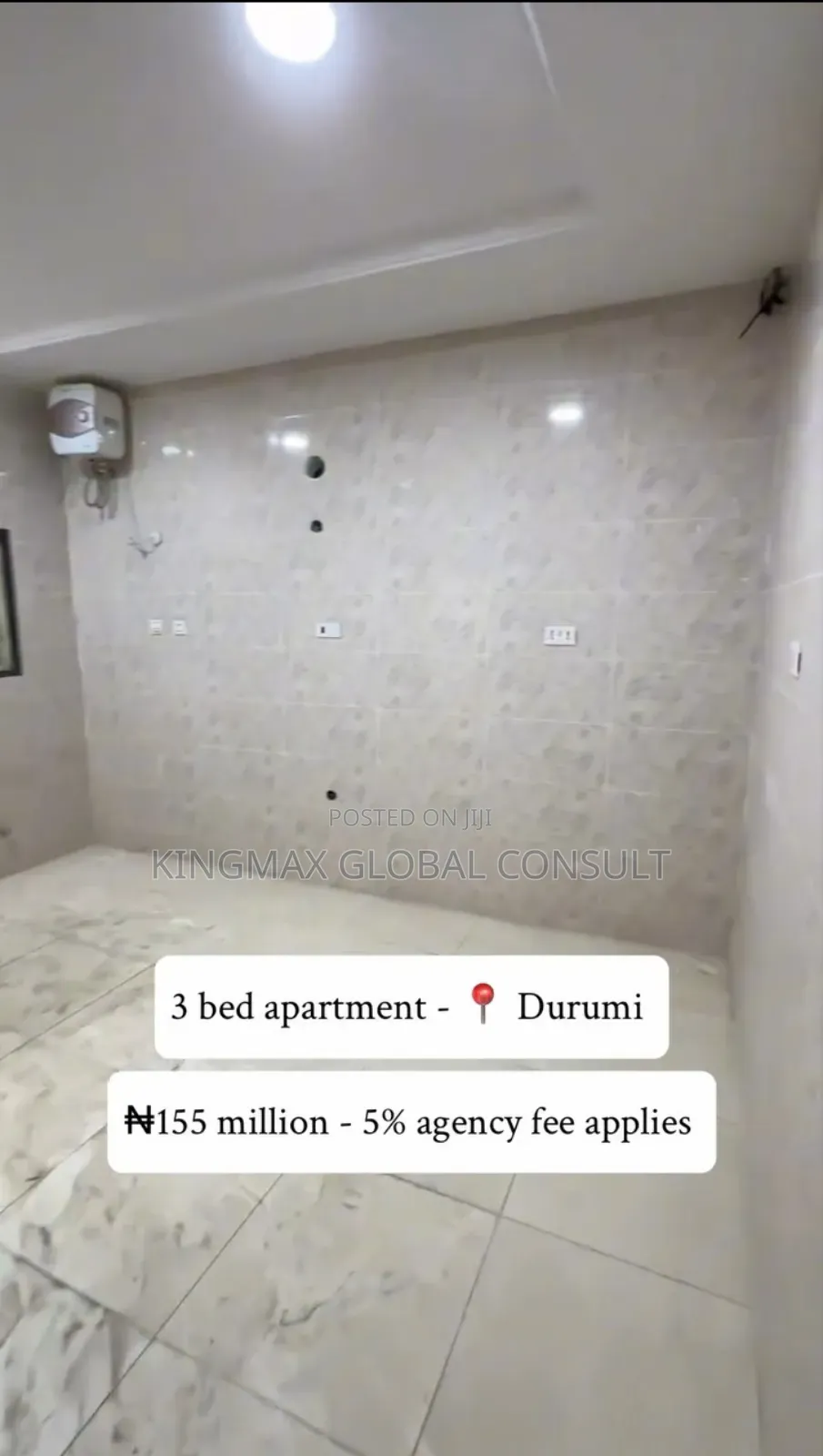 3bdrm Apartment in Durumi for sale in Durumi
