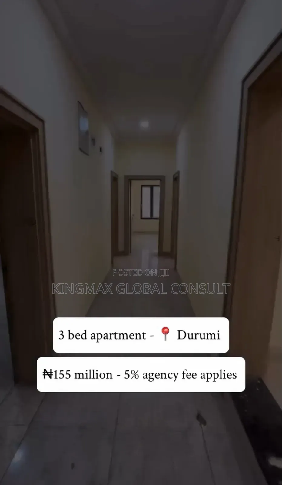 3bdrm Apartment in Durumi for sale in Durumi