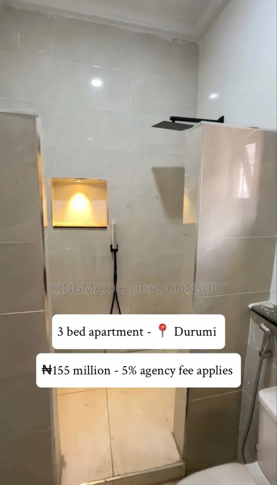 3bdrm Apartment in Durumi for sale in Durumi