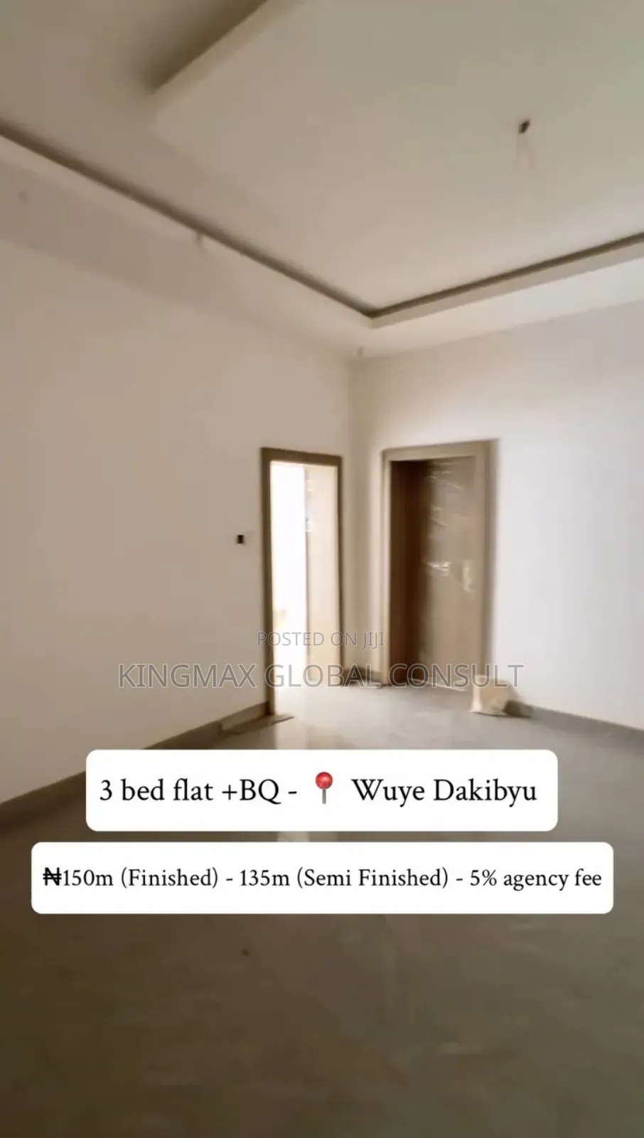 3bdrm Apartment in Wuye Dakibiyu Abuja for sale in Dakibiyu