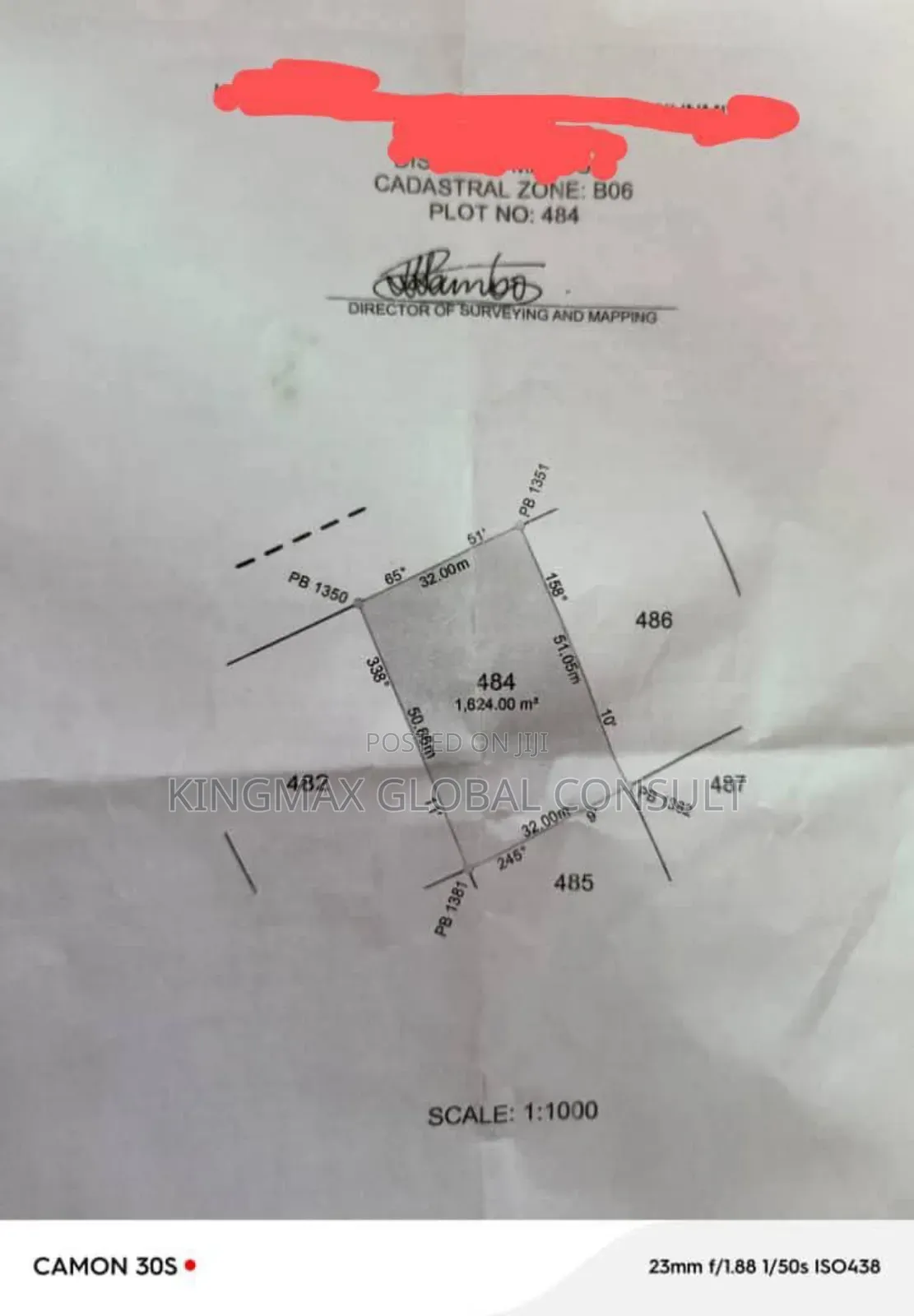 Land for Sale Mabushi - Plot 484 : Size 1.624sqm in Mabushi
