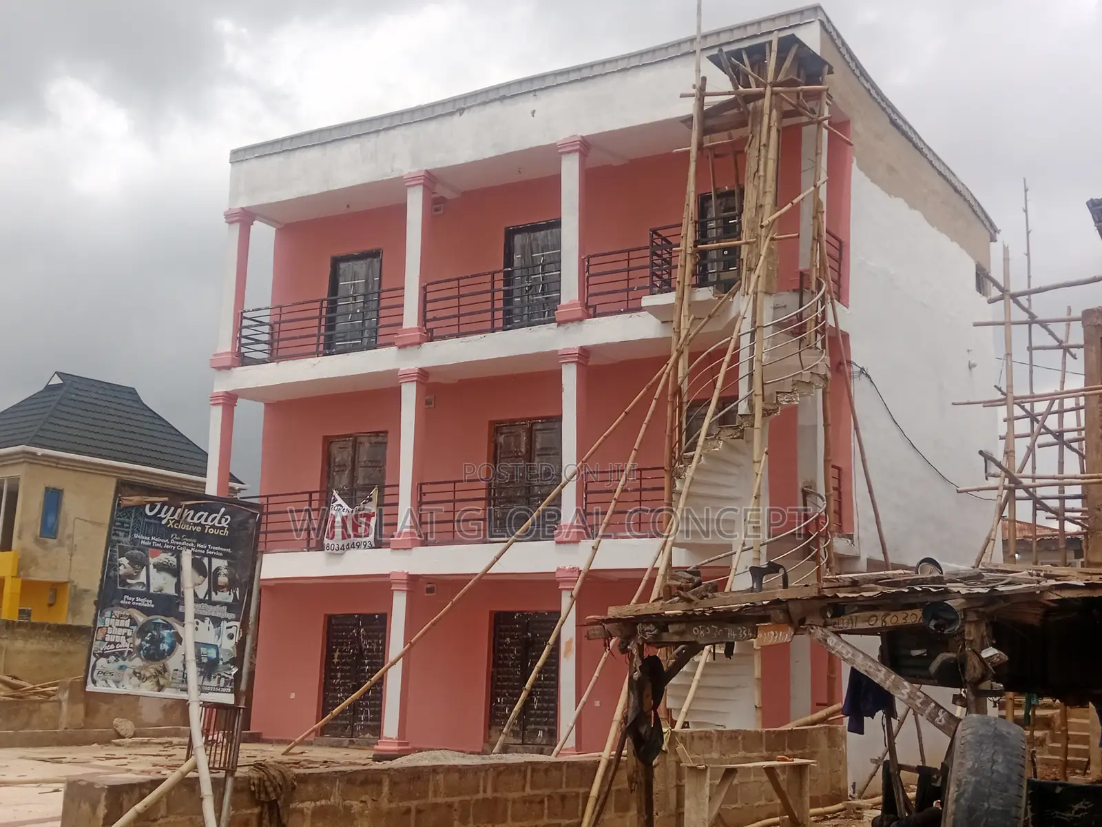 New Shopping Complex Facing Main Road at Akede Area, Osgbo in Osogbo