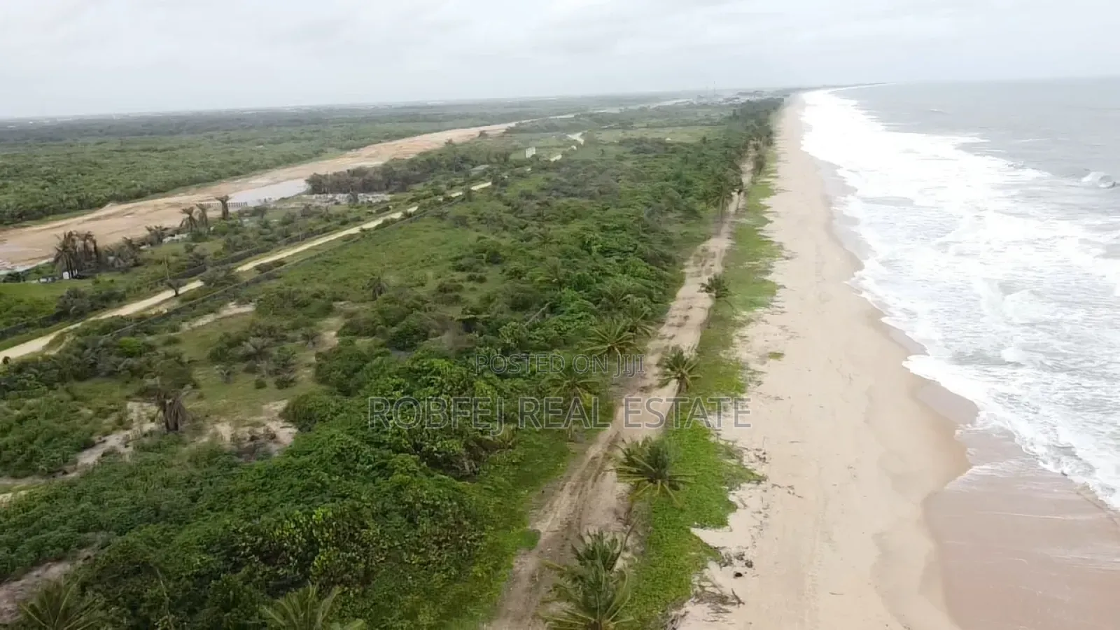 15 Acres Ocean and Coastal Road View in Eleko
