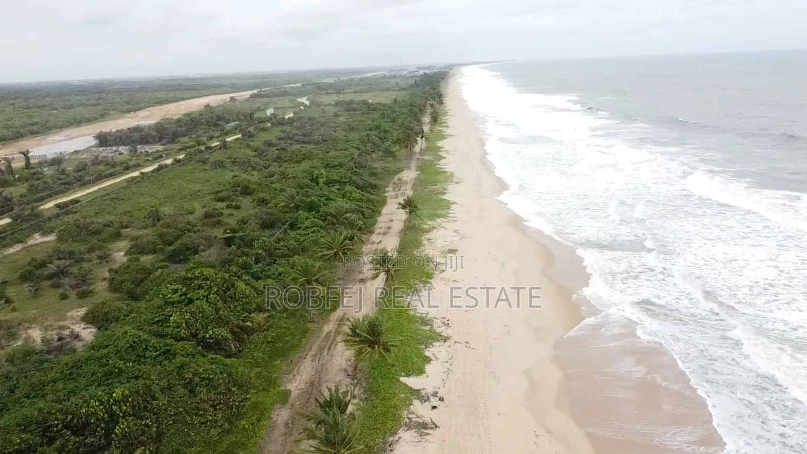 15 Acres Ocean and Coastal Road View in Eleko