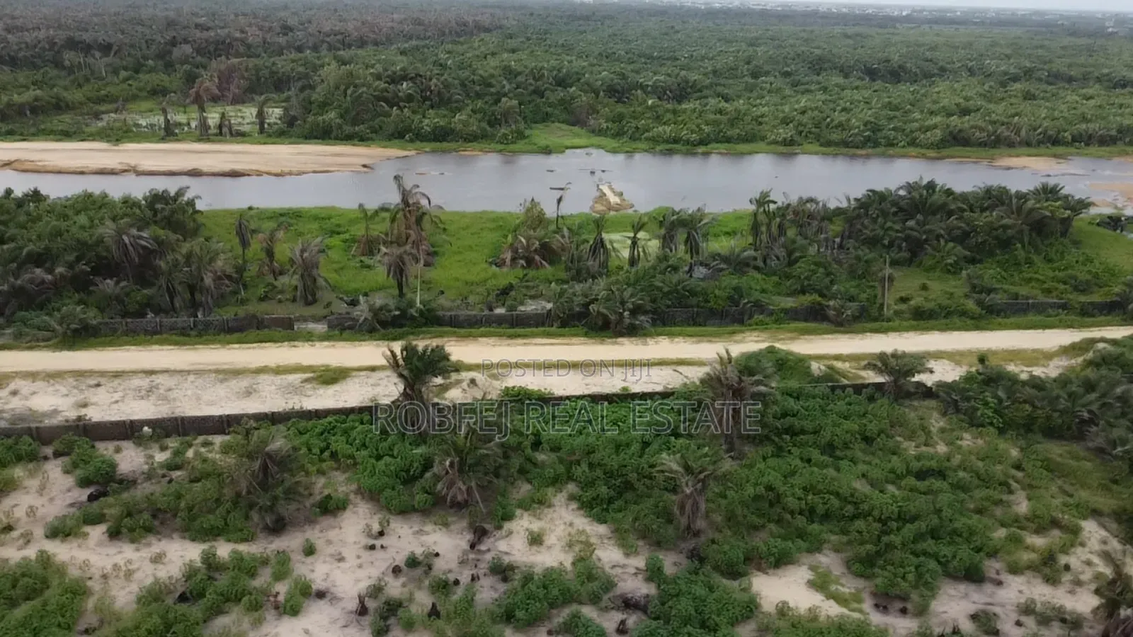 15 Acres Ocean and Coastal Road View in Eleko