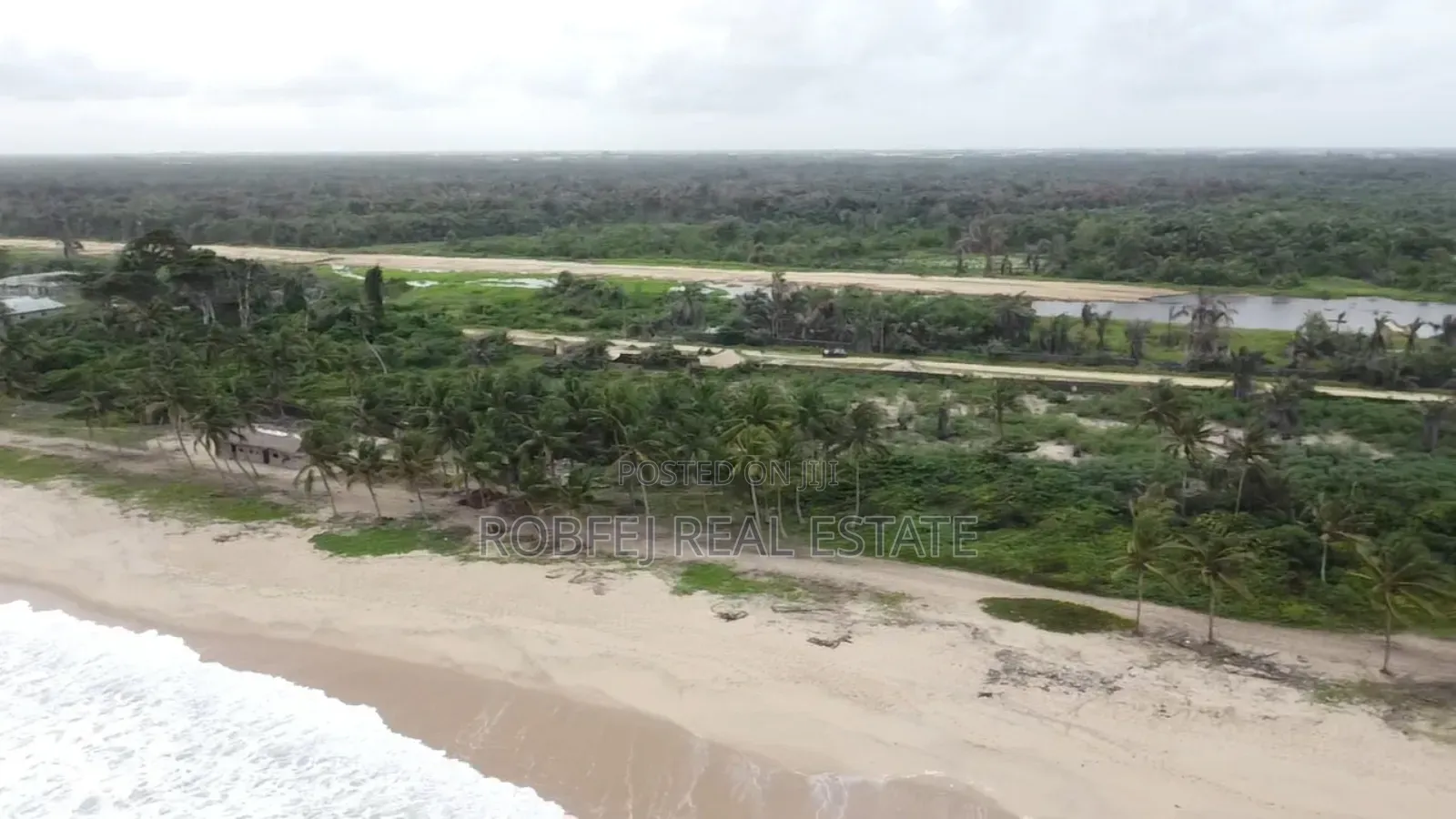 15 Acres Ocean and Coastal Road View in Eleko