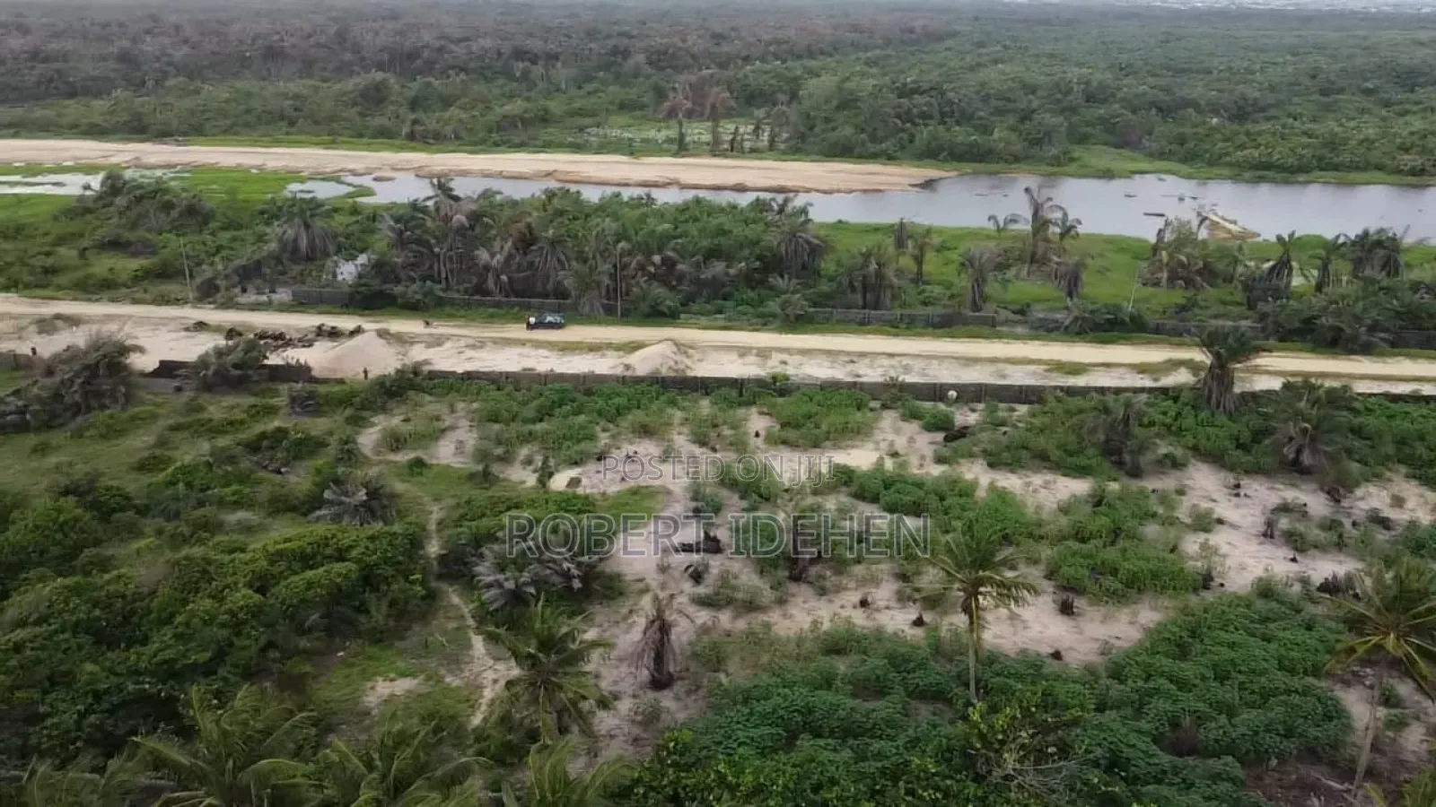 Ocean and Coastal Road View 15 Acres in Eleko