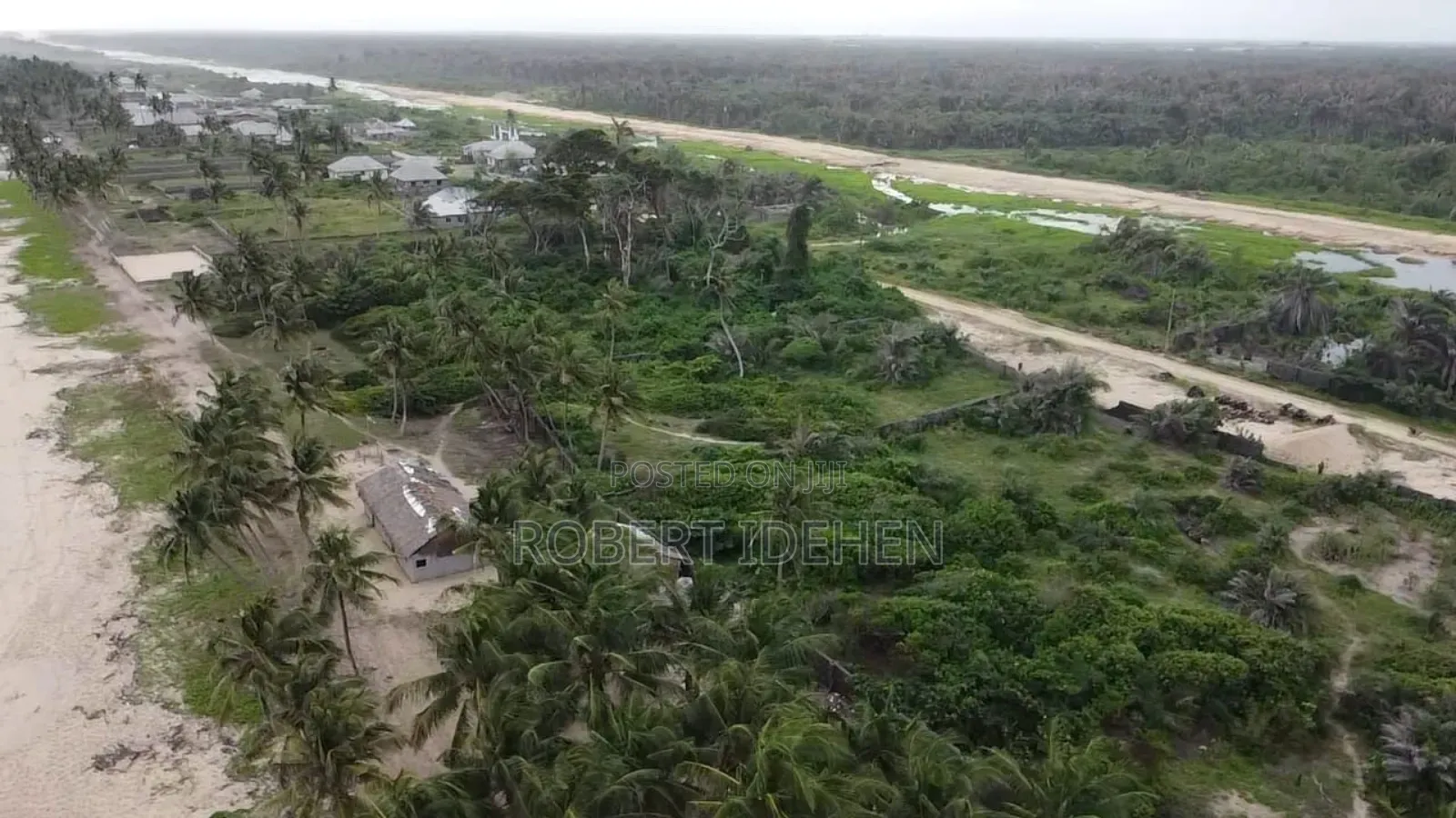 Ocean and Coastal Road View 15 Acres in Eleko