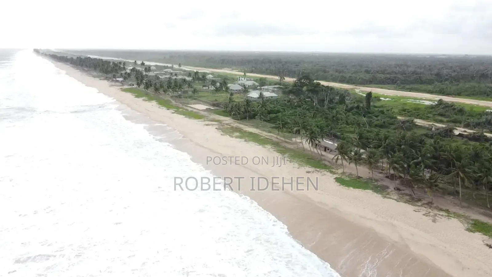 Ocean and Coastal Road View 15 Acres in Eleko