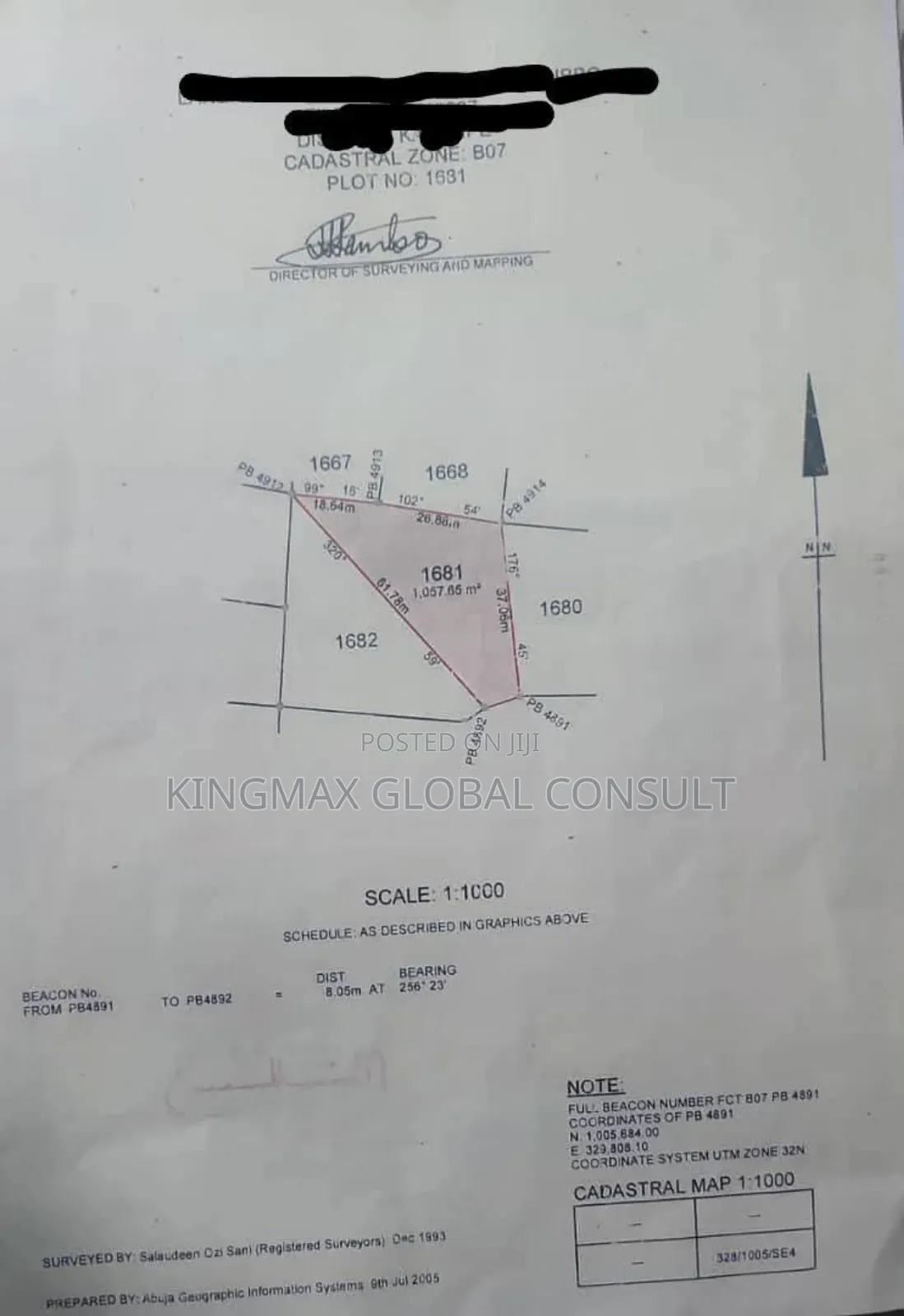 2 Serial Plot for Sale - Size 1073sqm- 1057sqm =2130sm in Katampe (Main)