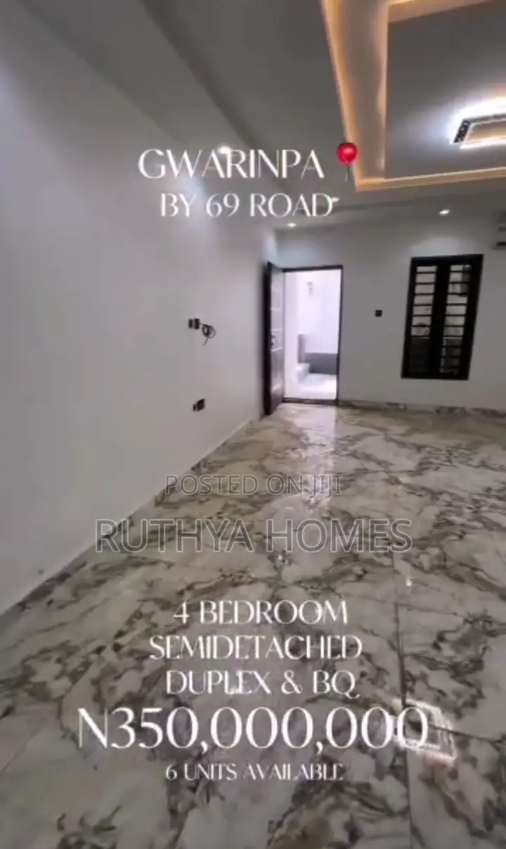 4bedroom Semidetatched Duplex in Gwarinpa in Dape