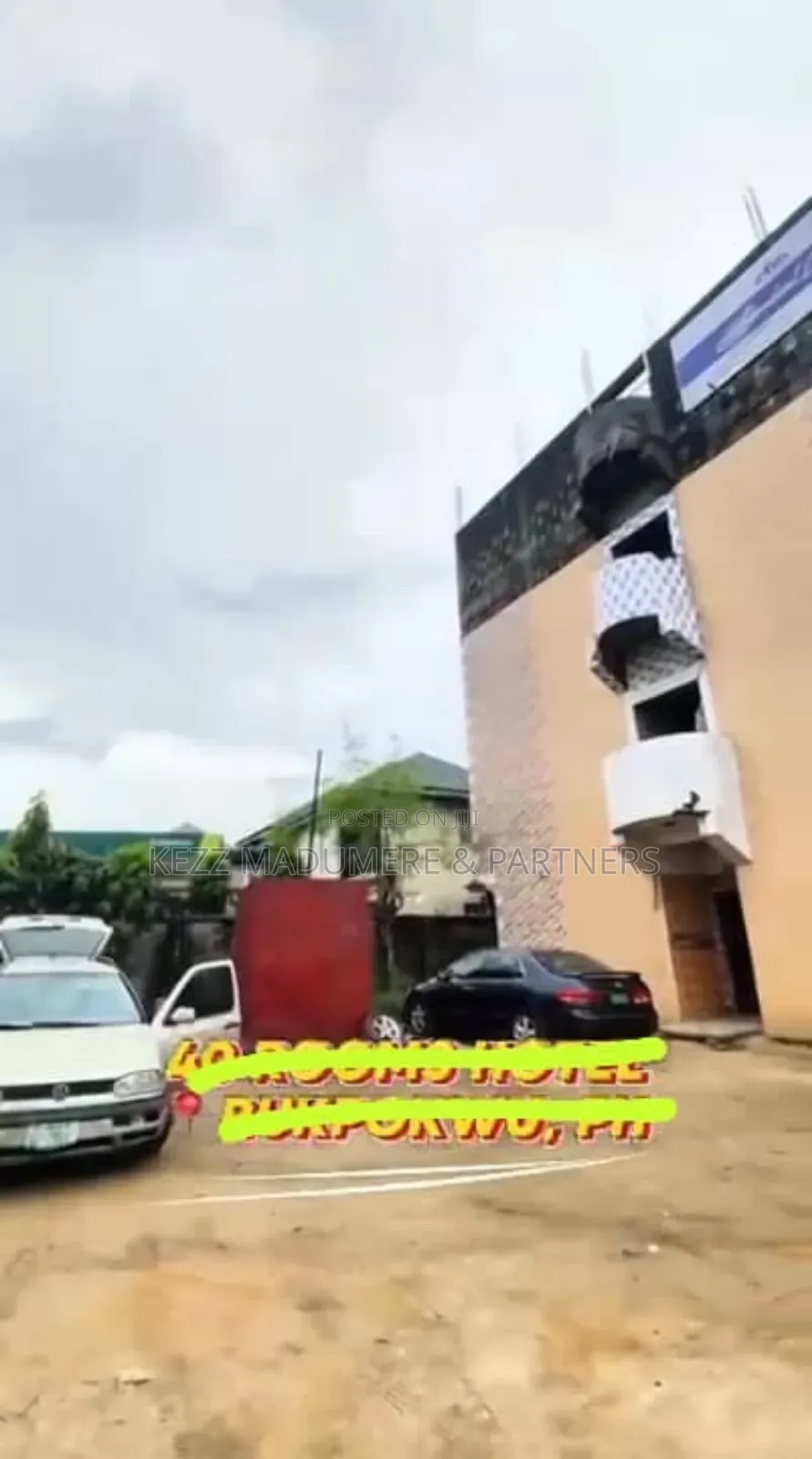 For Sale: 40 Rooms Hotel at 70% Completion in Port-Harcourt