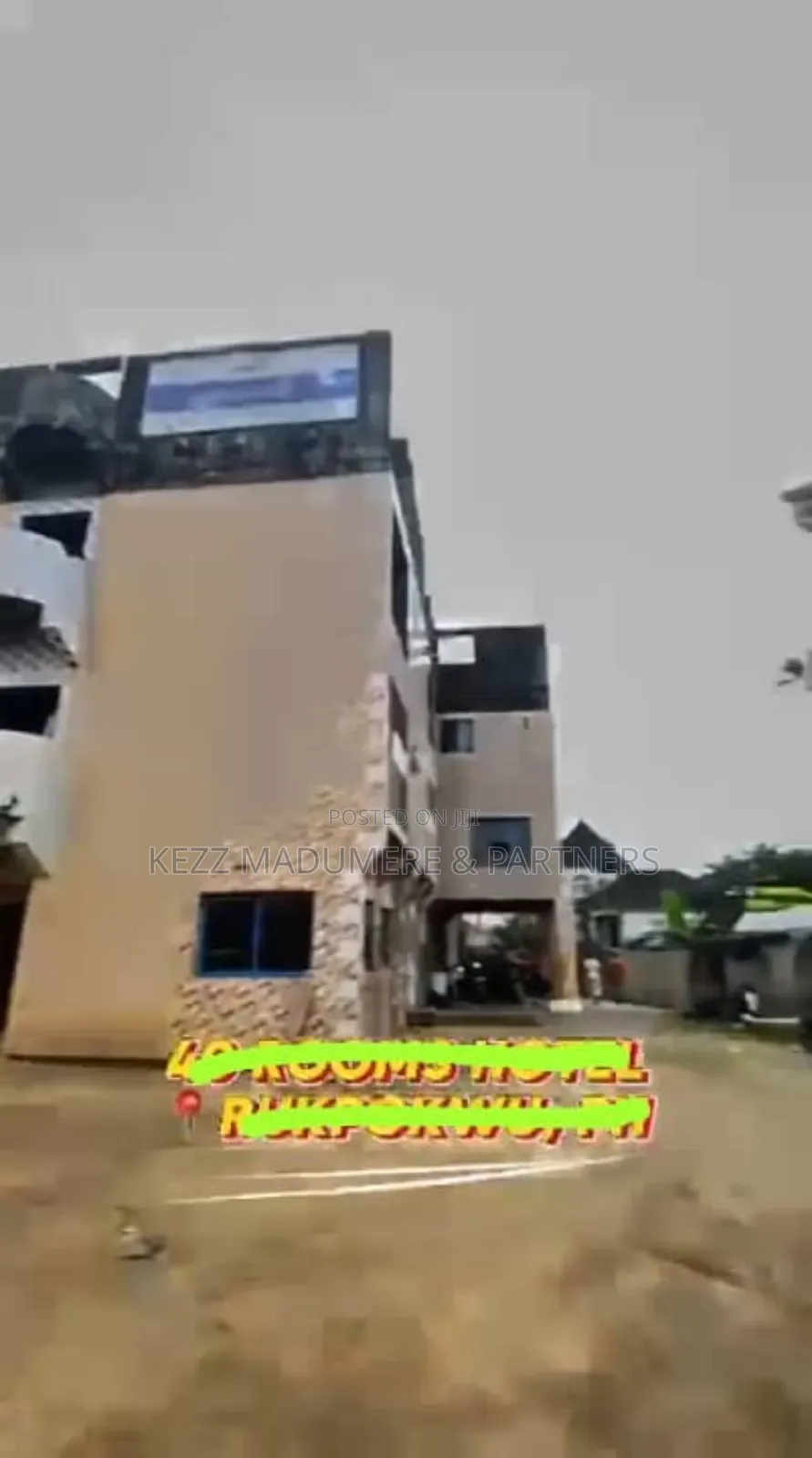 For Sale: 40 Rooms Hotel at 70% Completion in Port-Harcourt