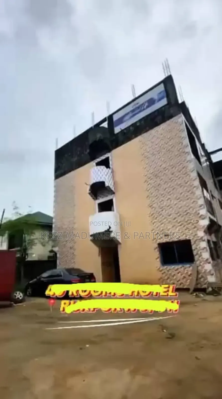 For Sale: 40 Rooms Hotel at 70% Completion in Port-Harcourt