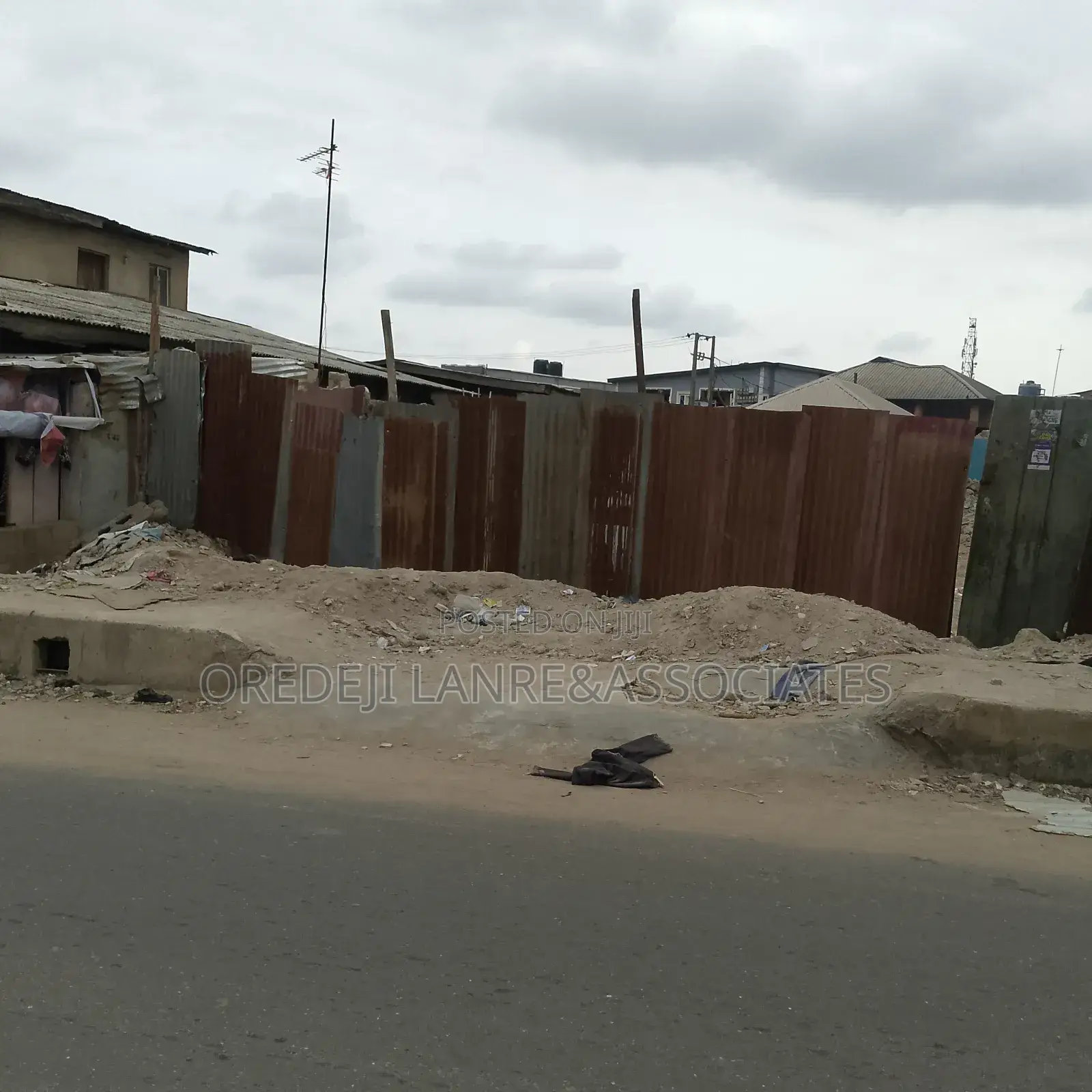 Multi-Useful Commercial Plot Facing Tarred Road at Agege in Oko-Oba