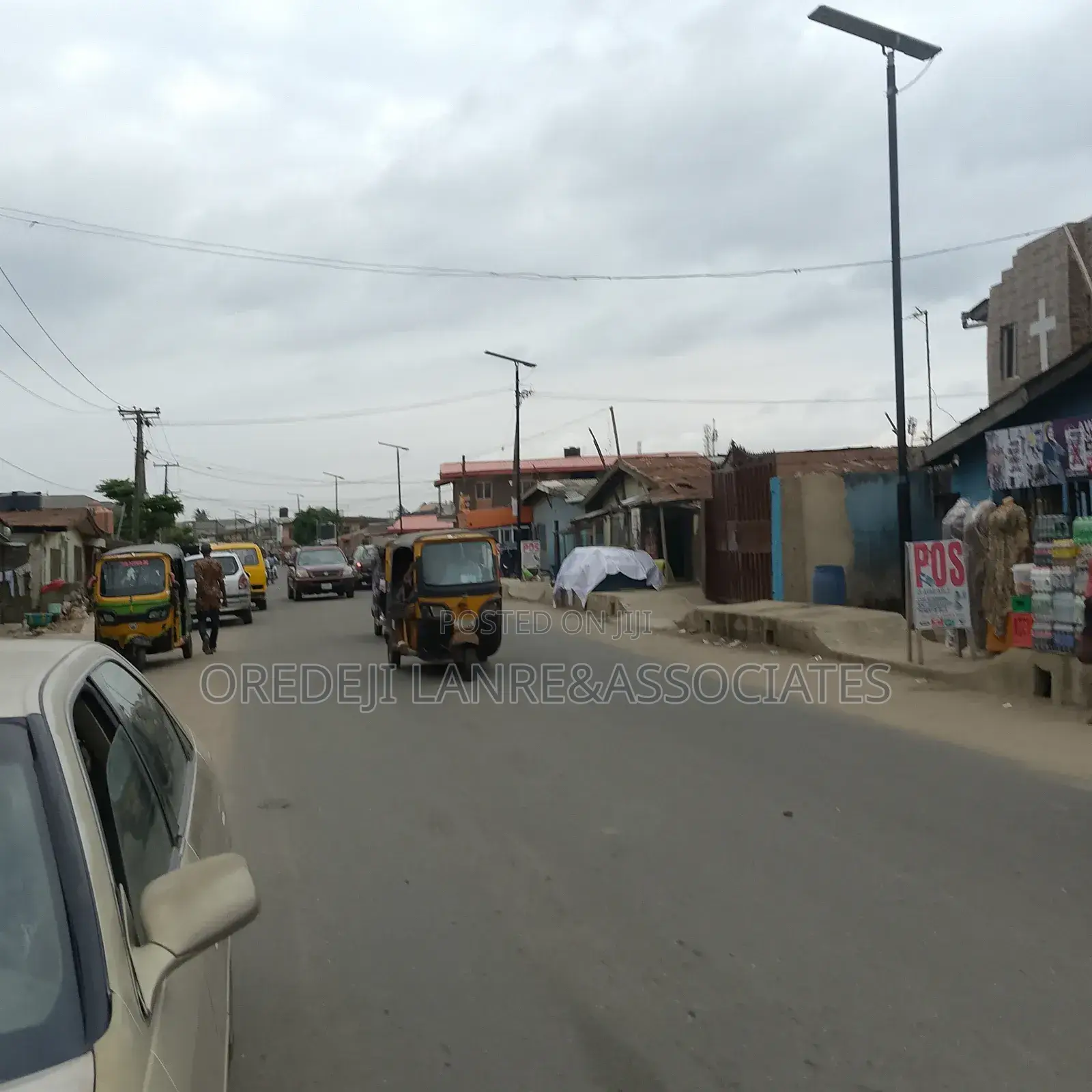 Multi-Useful Commercial Plot Facing Tarred Road at Agege in Oko-Oba