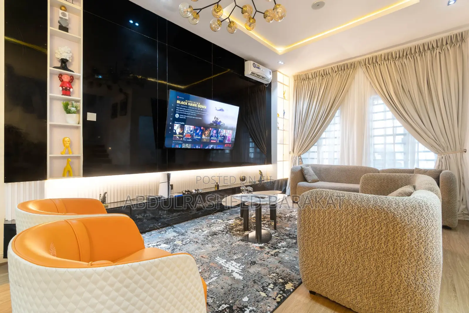Luxury Brand New Duplex 4 With Bathtub Ps5 Pool Gym Balcony in Ikate
