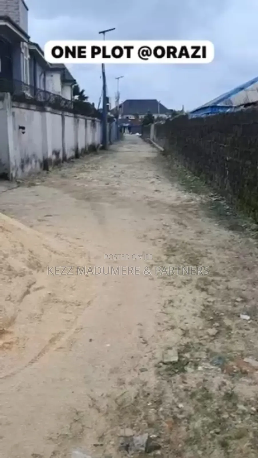 For Sale : Fenced One (1) Plot at Orazi ,Port Harcourt in Port-Harcourt