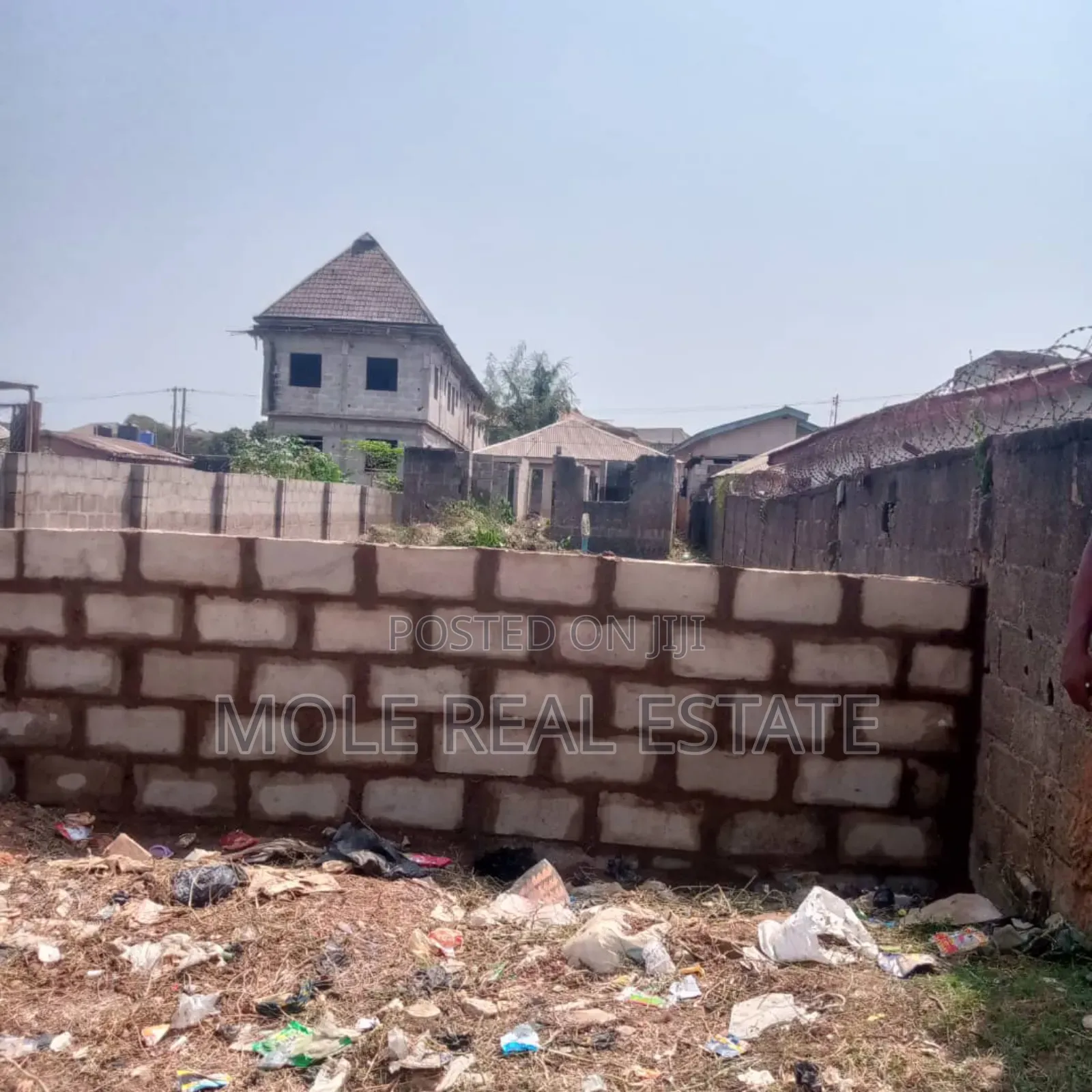 Half Plot Fenced Off Moshalashi Rd Egan Igando in Igando / Ikotun/Igando
