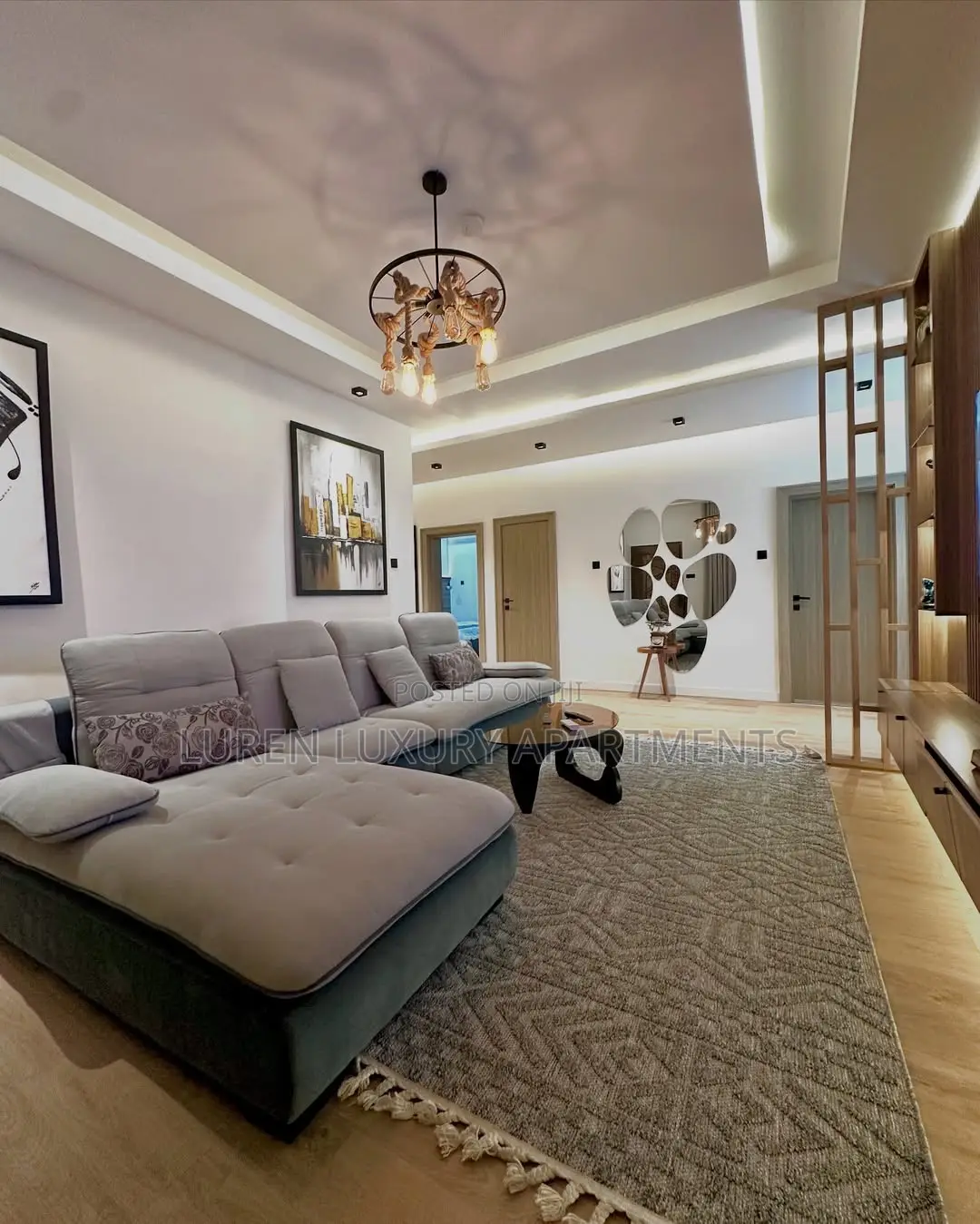 3 Bedroom Apartment With Indoor Outdoor Lounge and Grill in Wuse 2